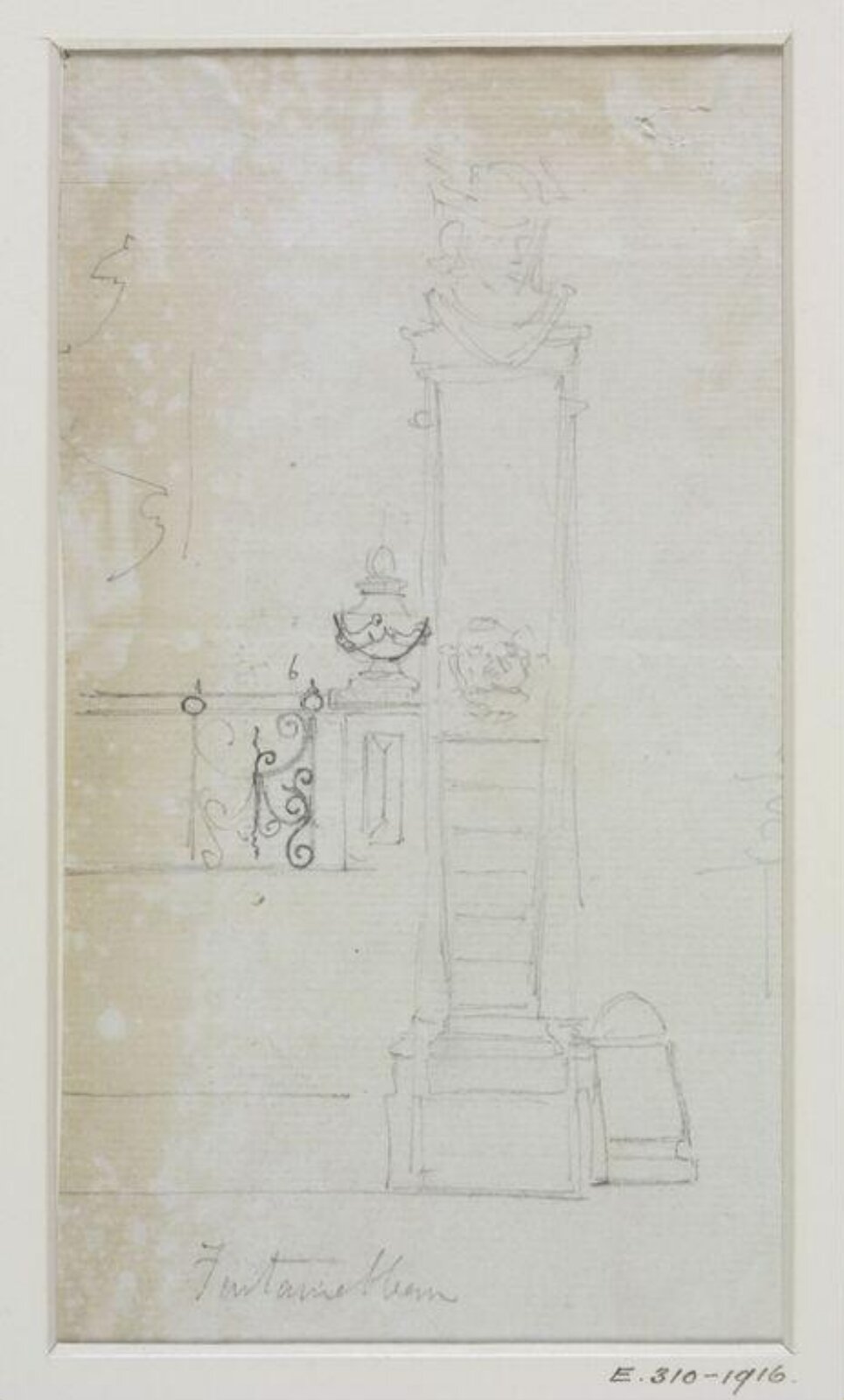 Drawing, John Soane, 1773-1837