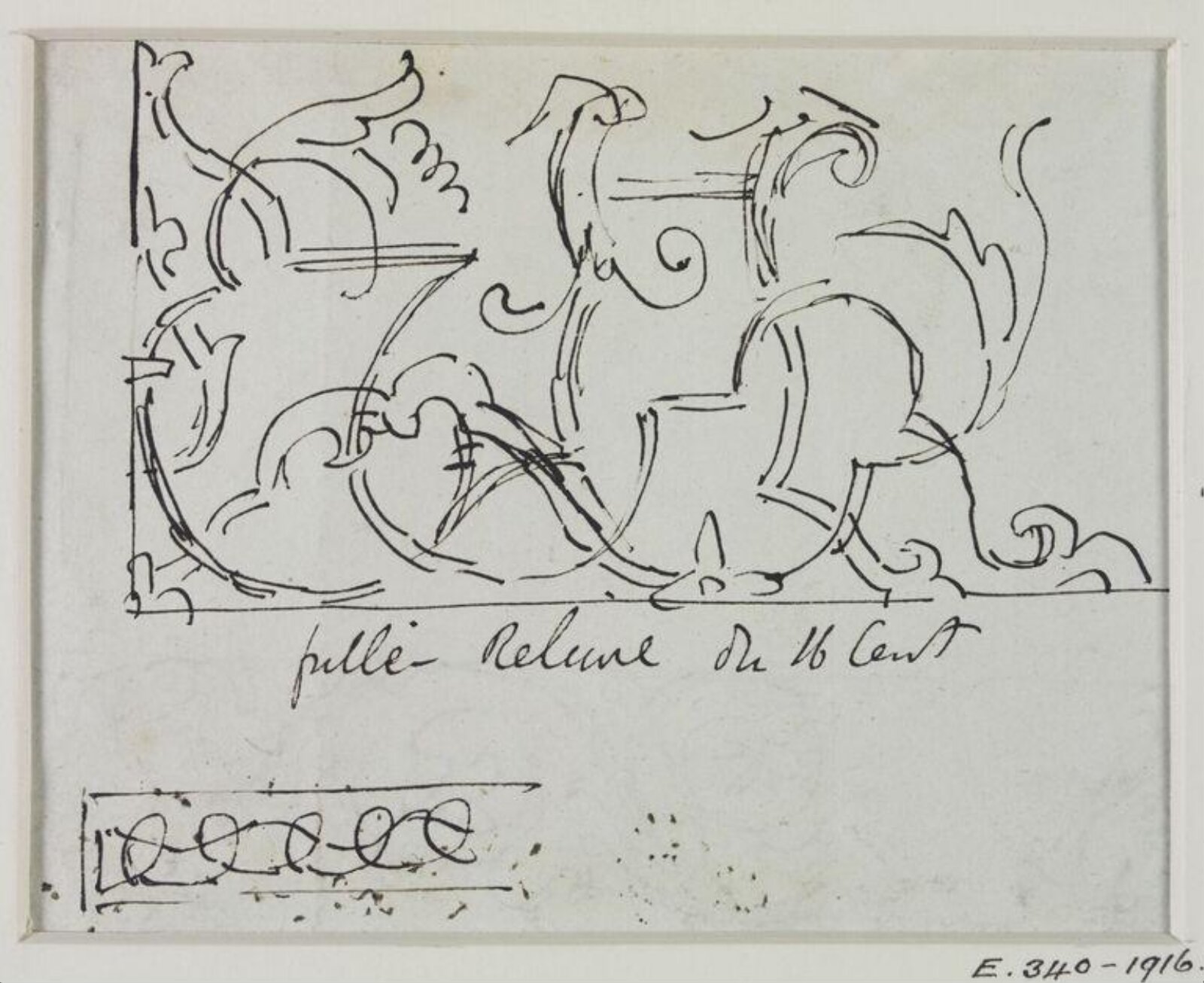 Drawing, John Soane, 1773-1837