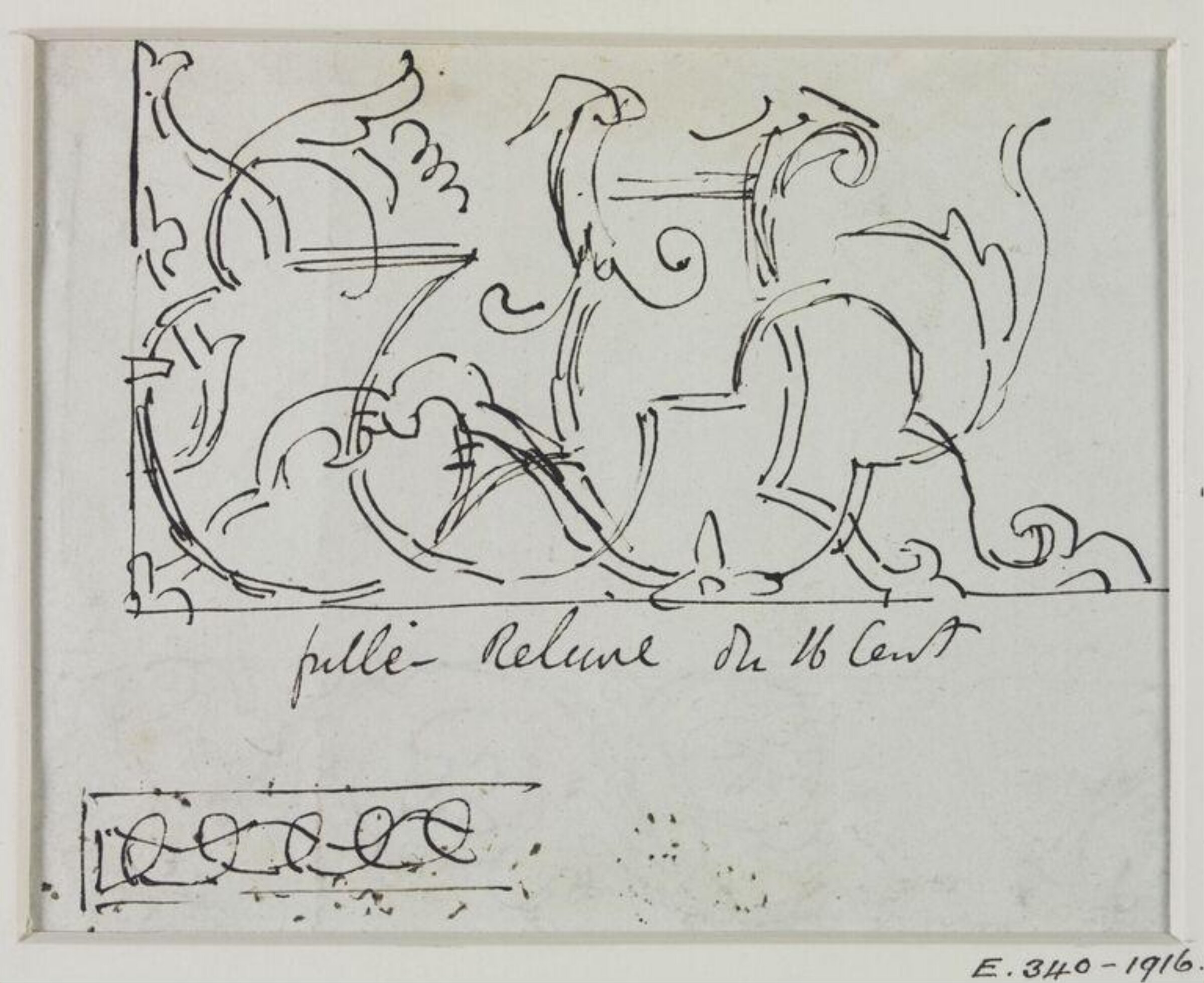 Drawing, John Soane, 1773-1837