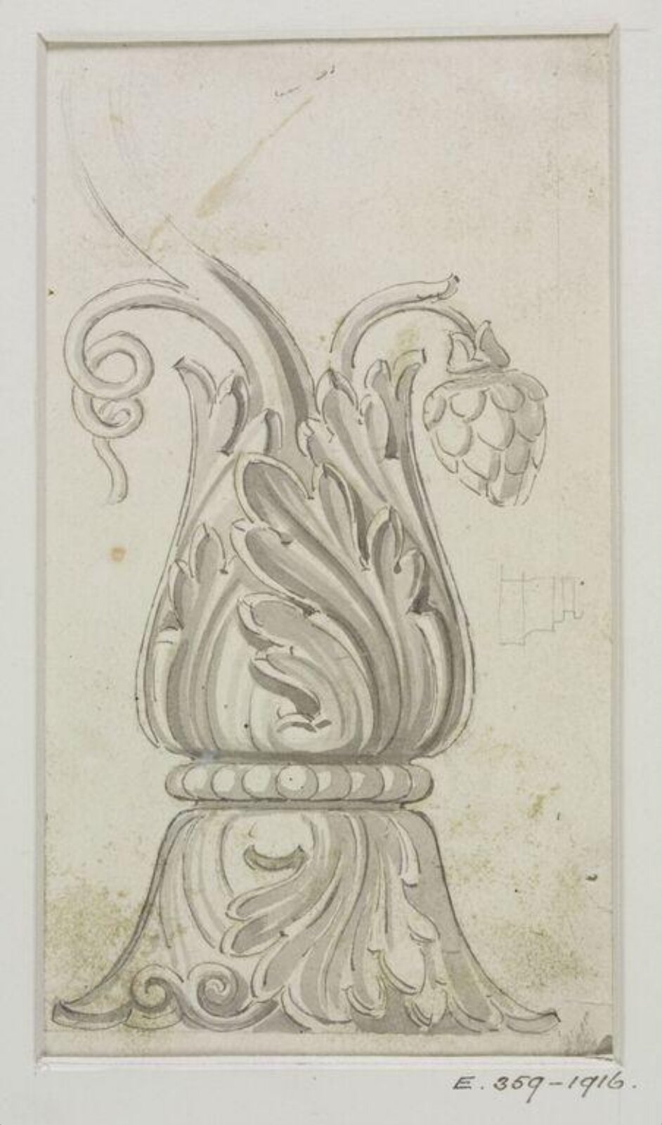 Drawing, John Soane, 1773-1837