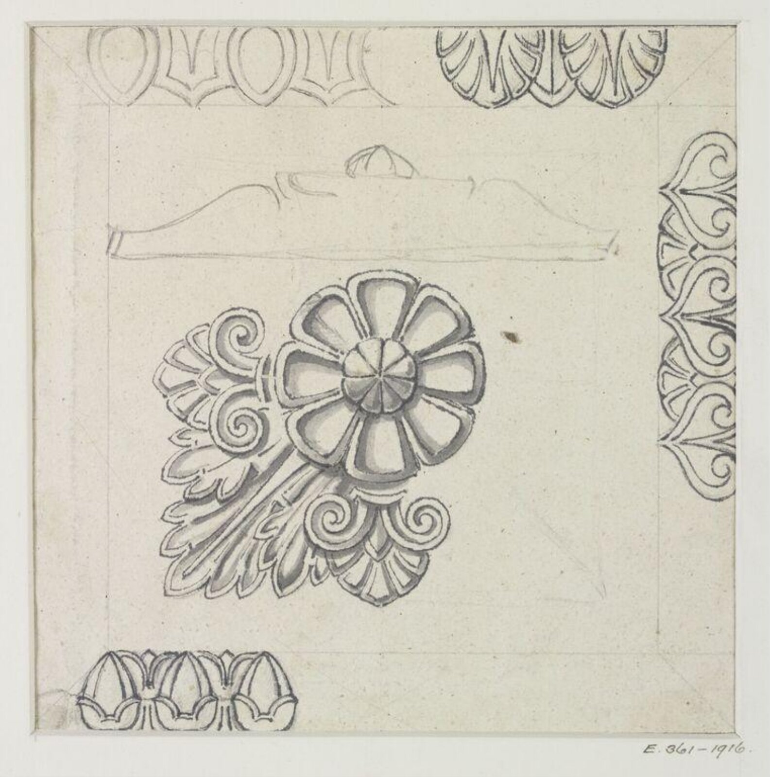 Drawing, John Soane, 1773-1837