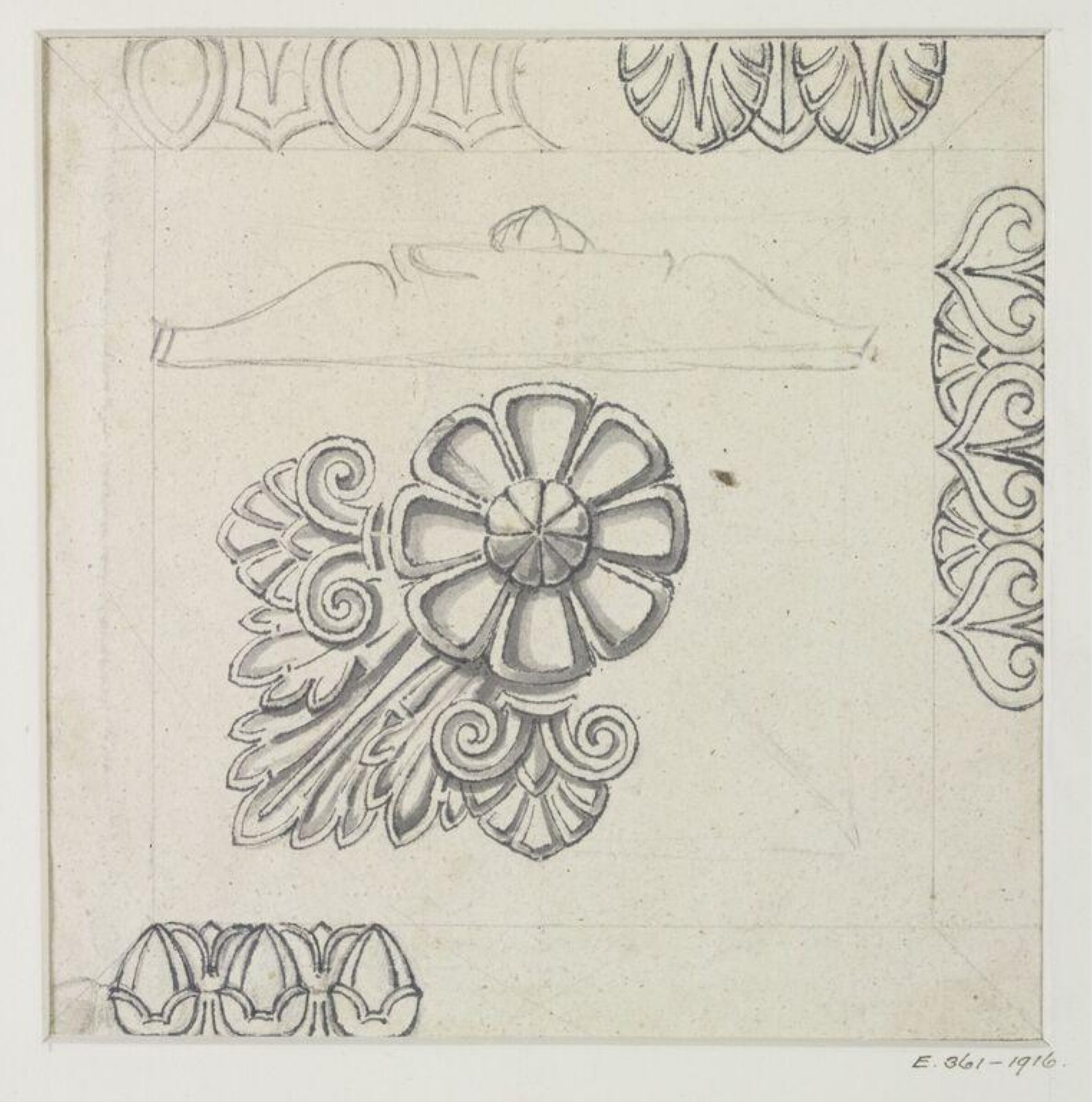 Drawing, John Soane, 1773-1837