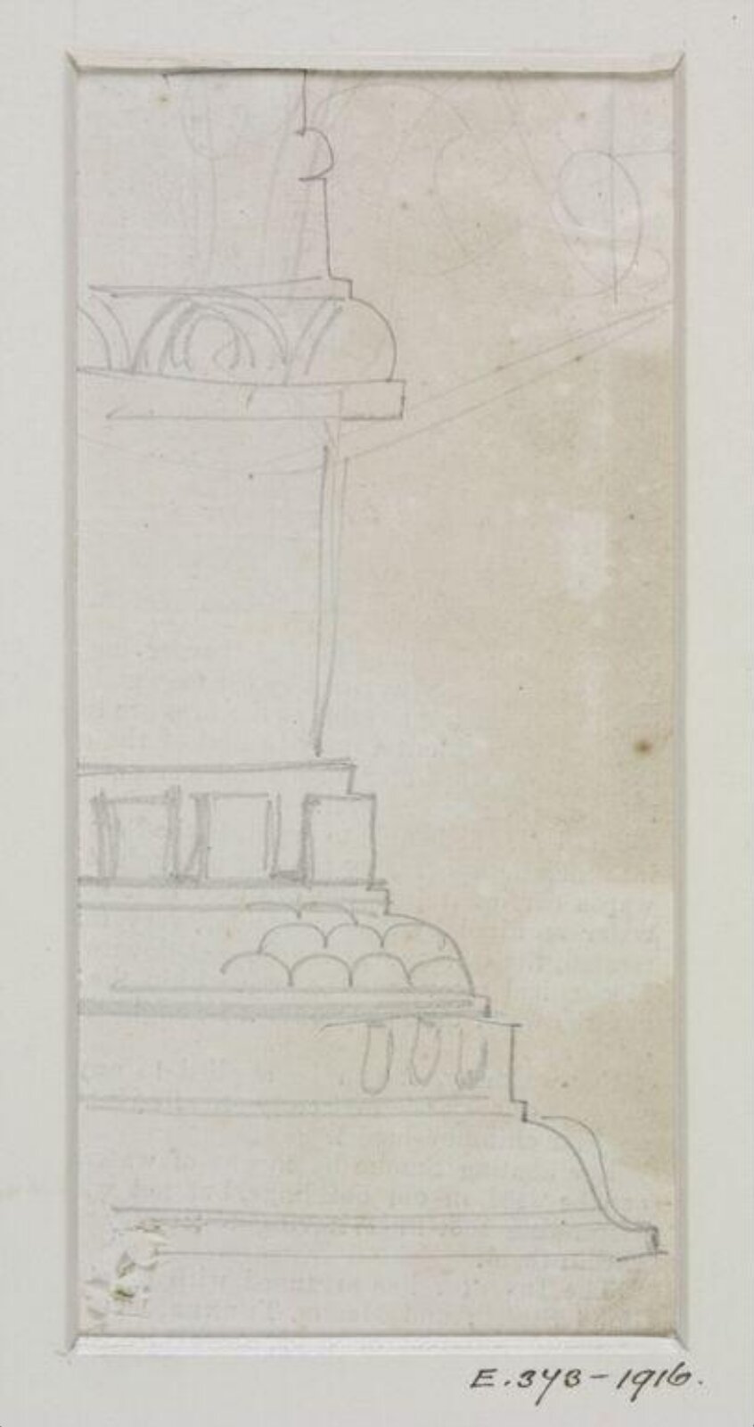 Drawing, John Soane, 1773-1837