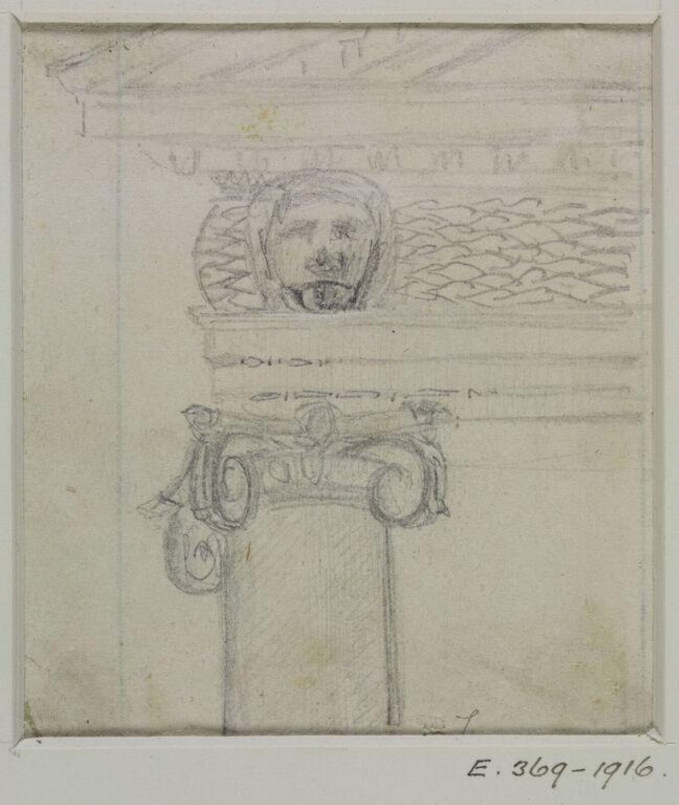 Drawing, John Soane, 1773-1837