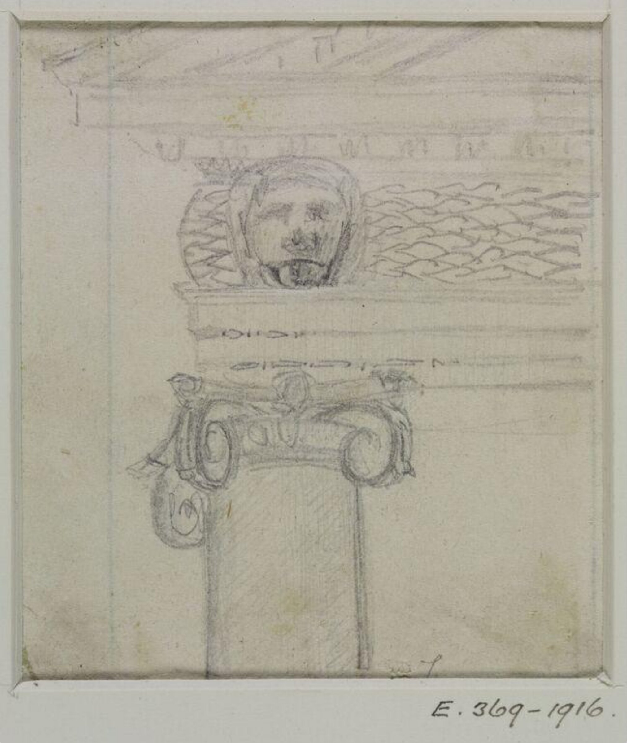 Drawing, John Soane, 1773-1837