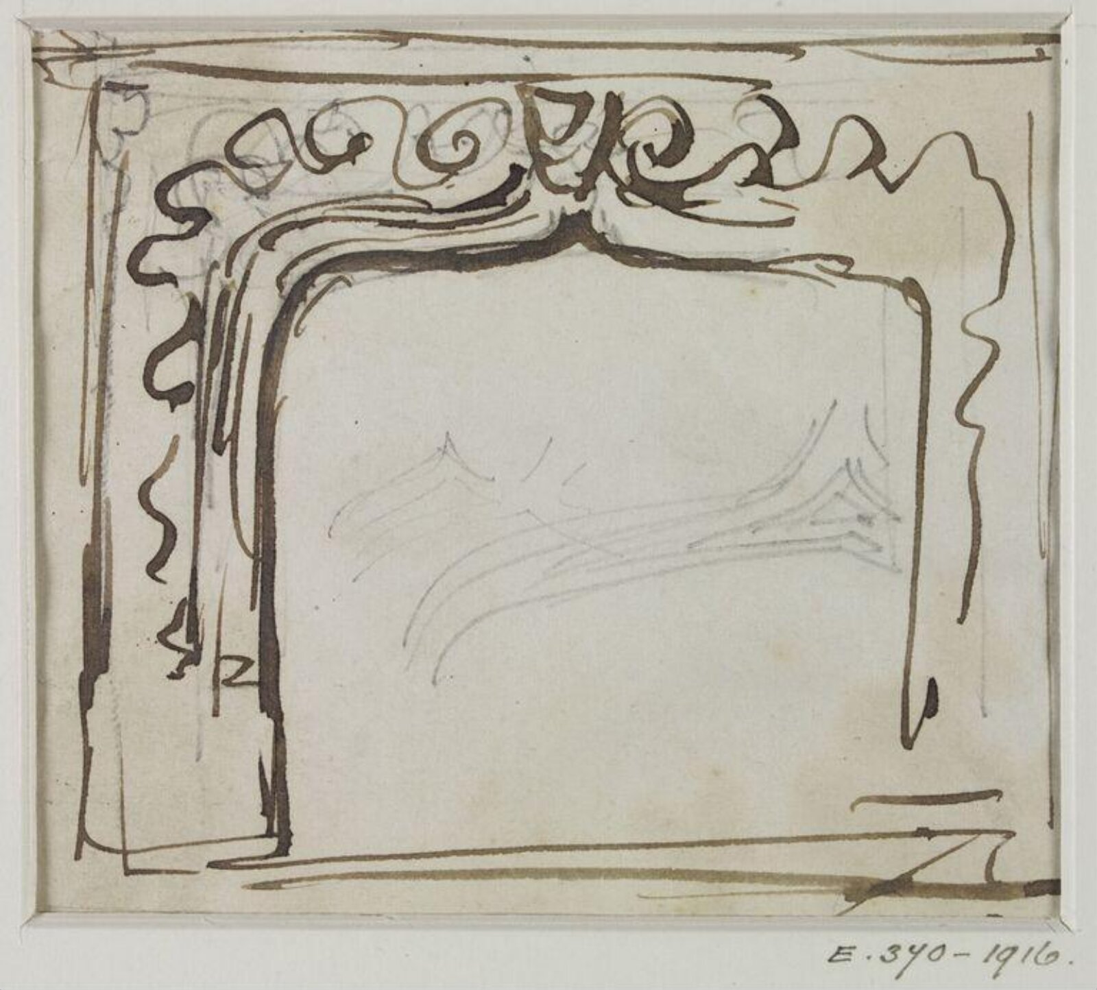 Drawing, John Soane, 1773-1837