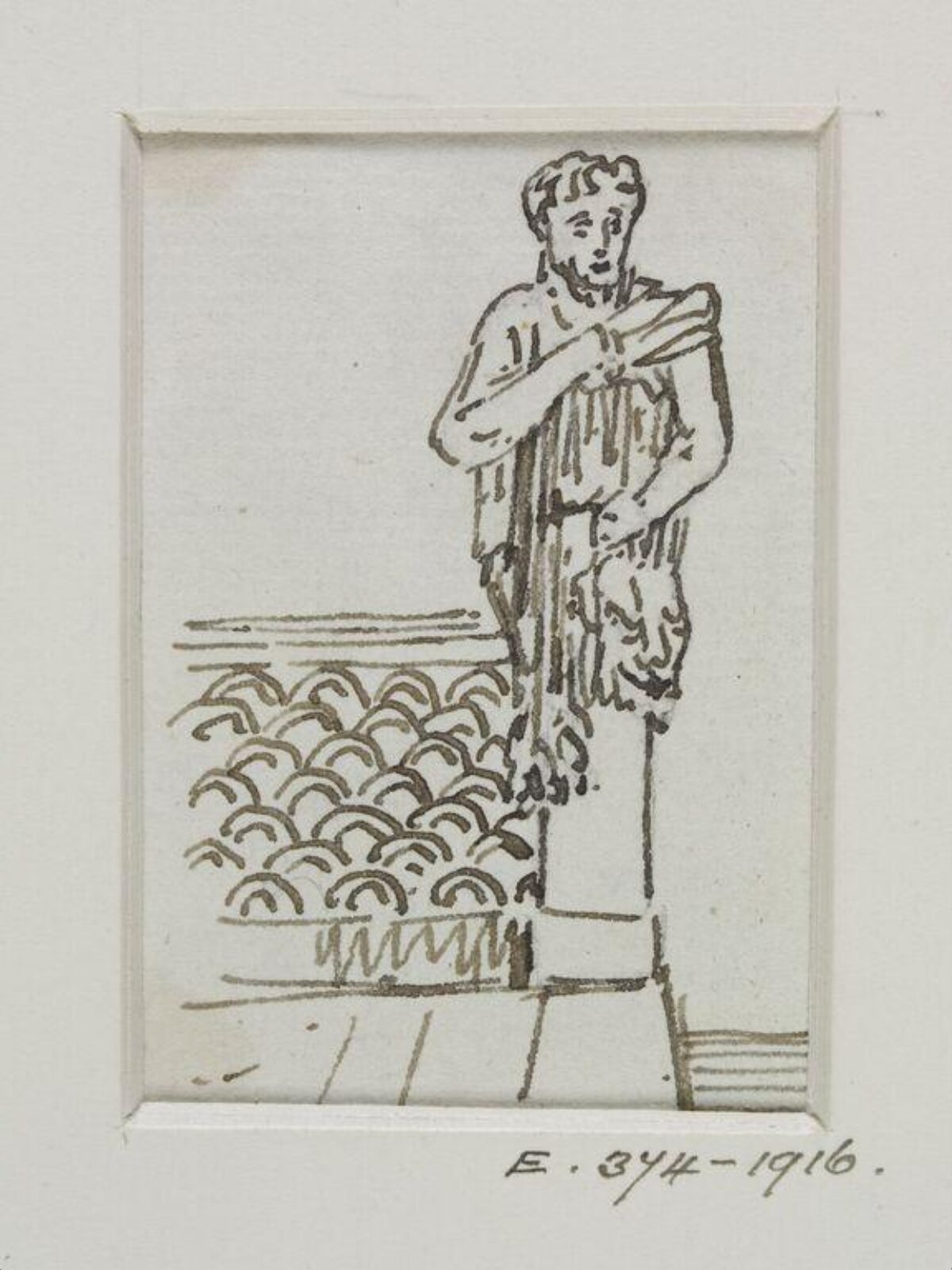 Drawing, John Soane, 1773-1837