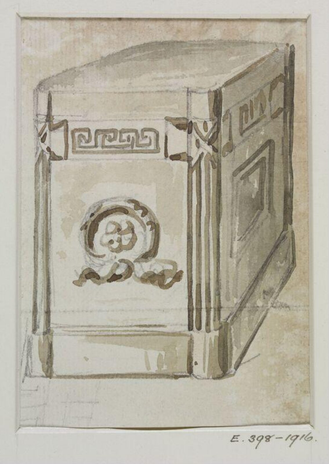Drawing, John Soane, 1773-1837