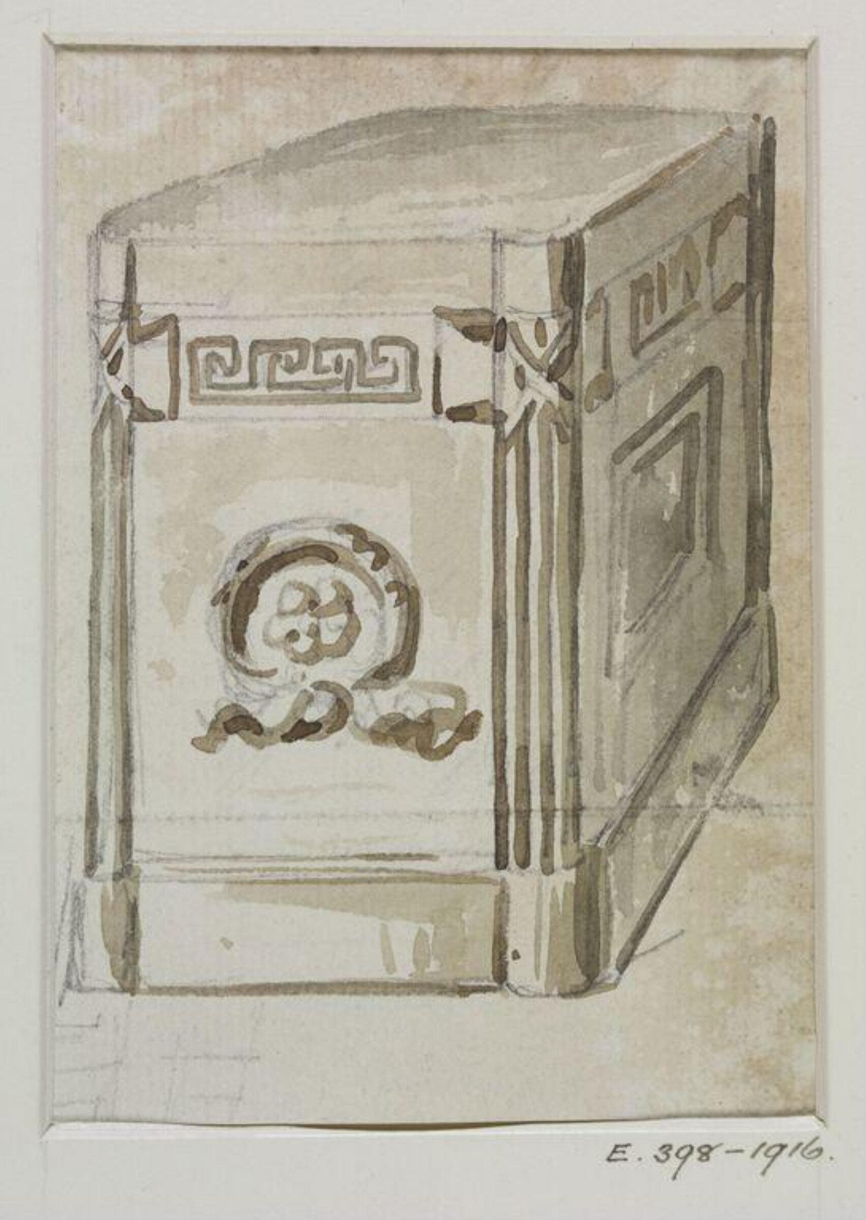 Drawing, John Soane, 1773-1837