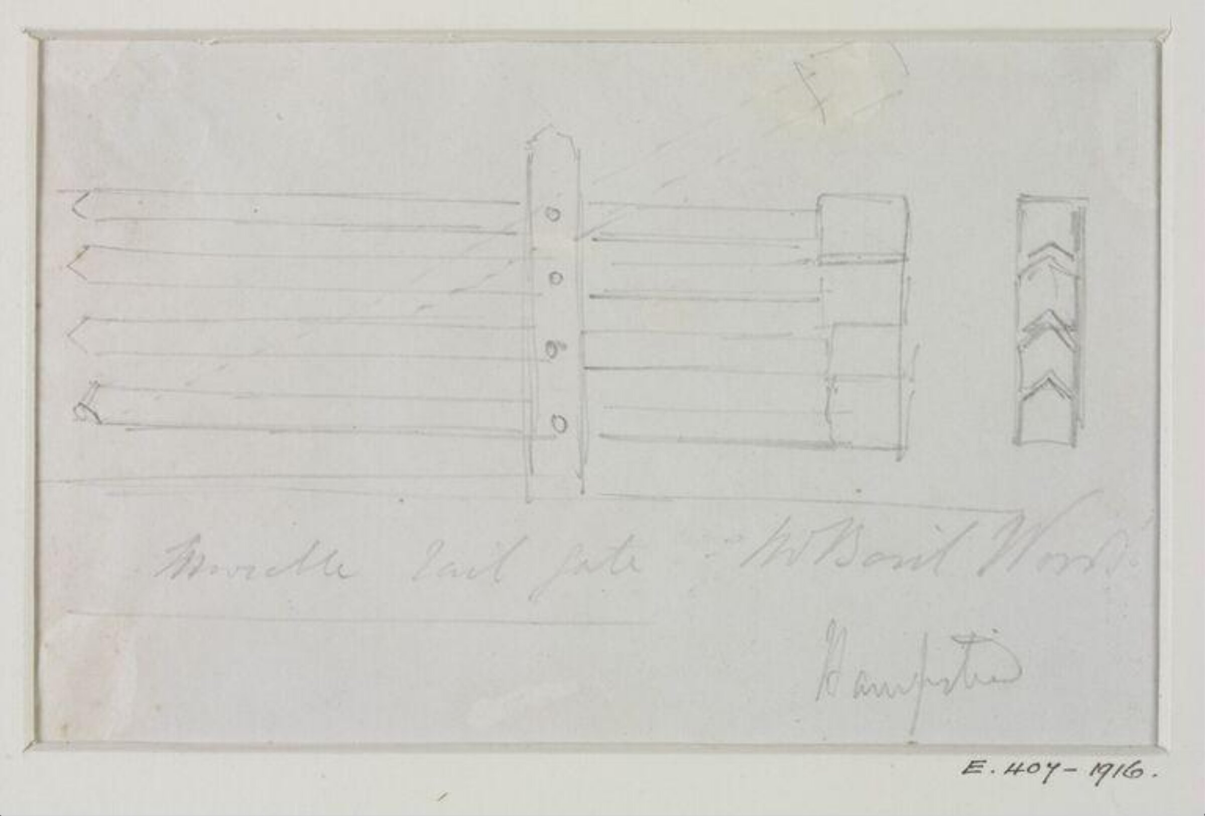 Drawing, John Soane, 1773-1837