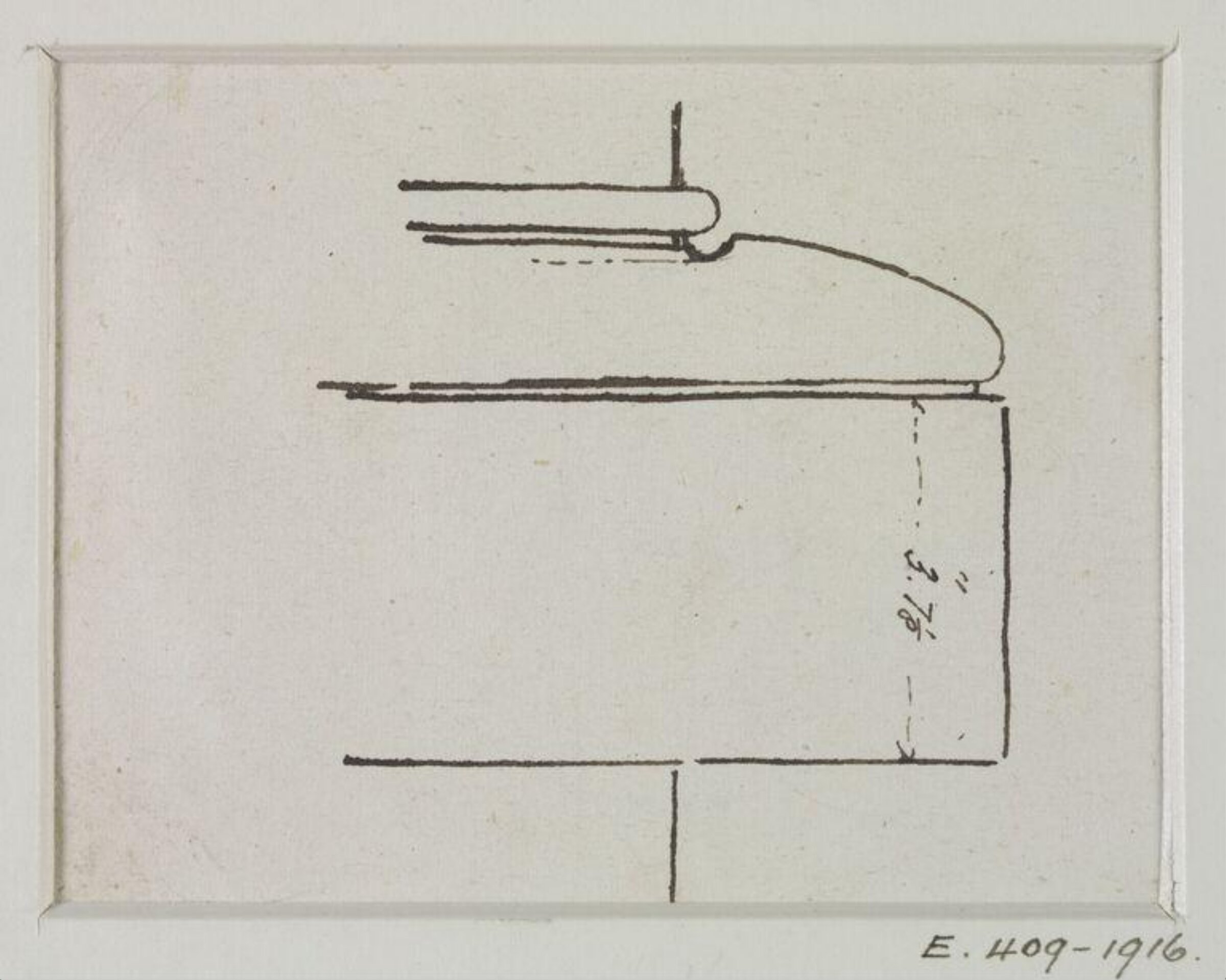 Drawing, John Soane, 1773-1837