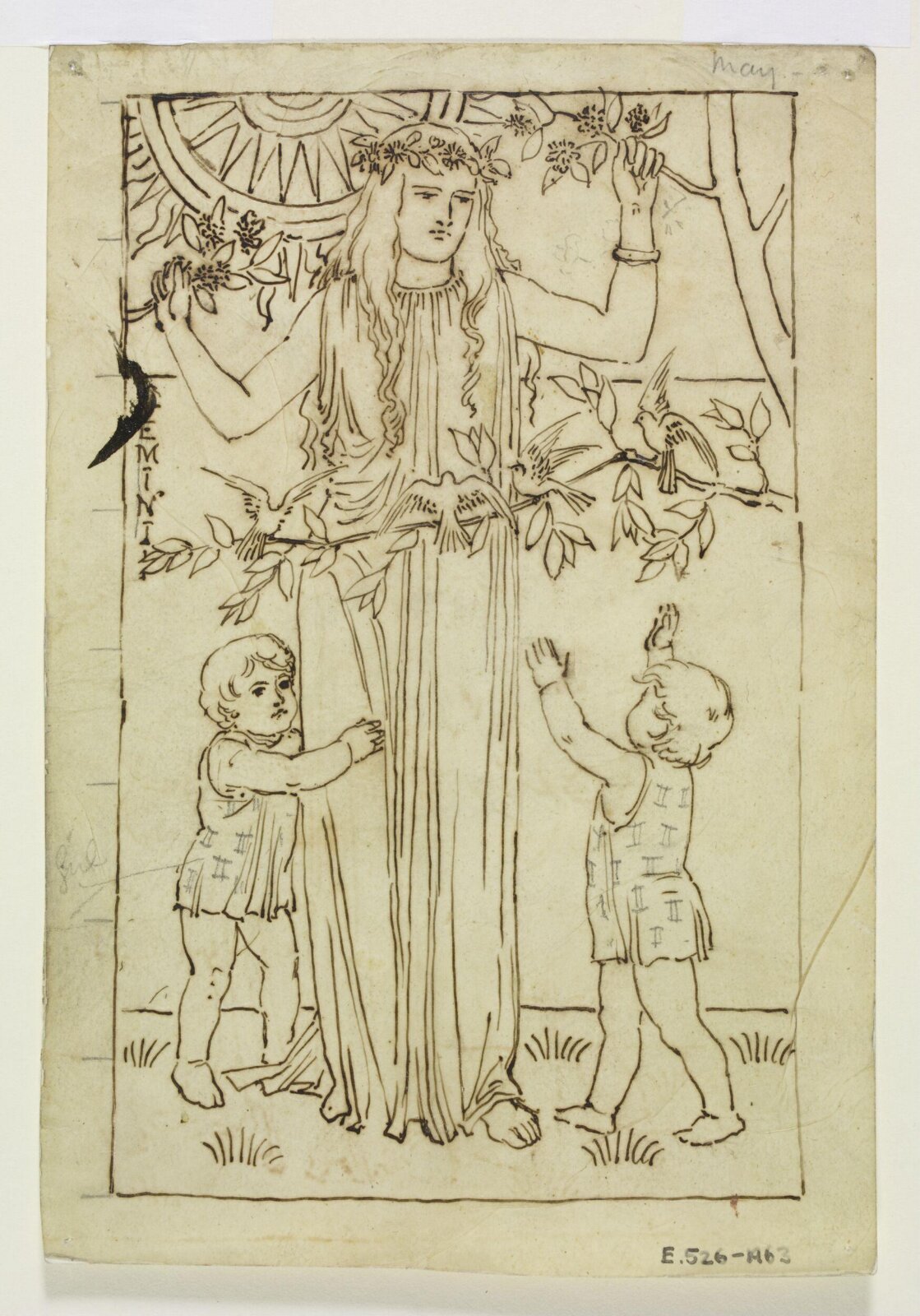 Drawing, Edward William Godwin, 1880