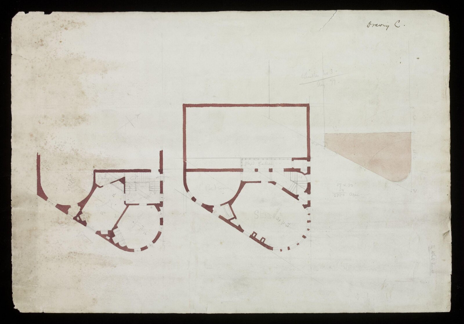 Drawing, Edward William Godwin, August 1877
