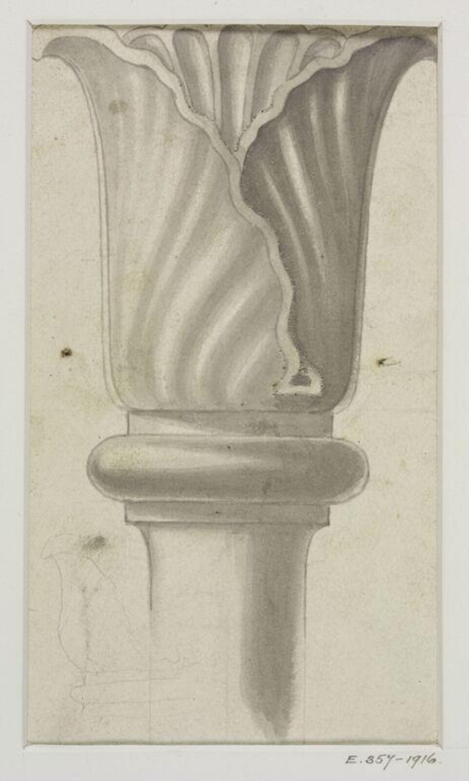 Drawing, John Soane, 1773-1837