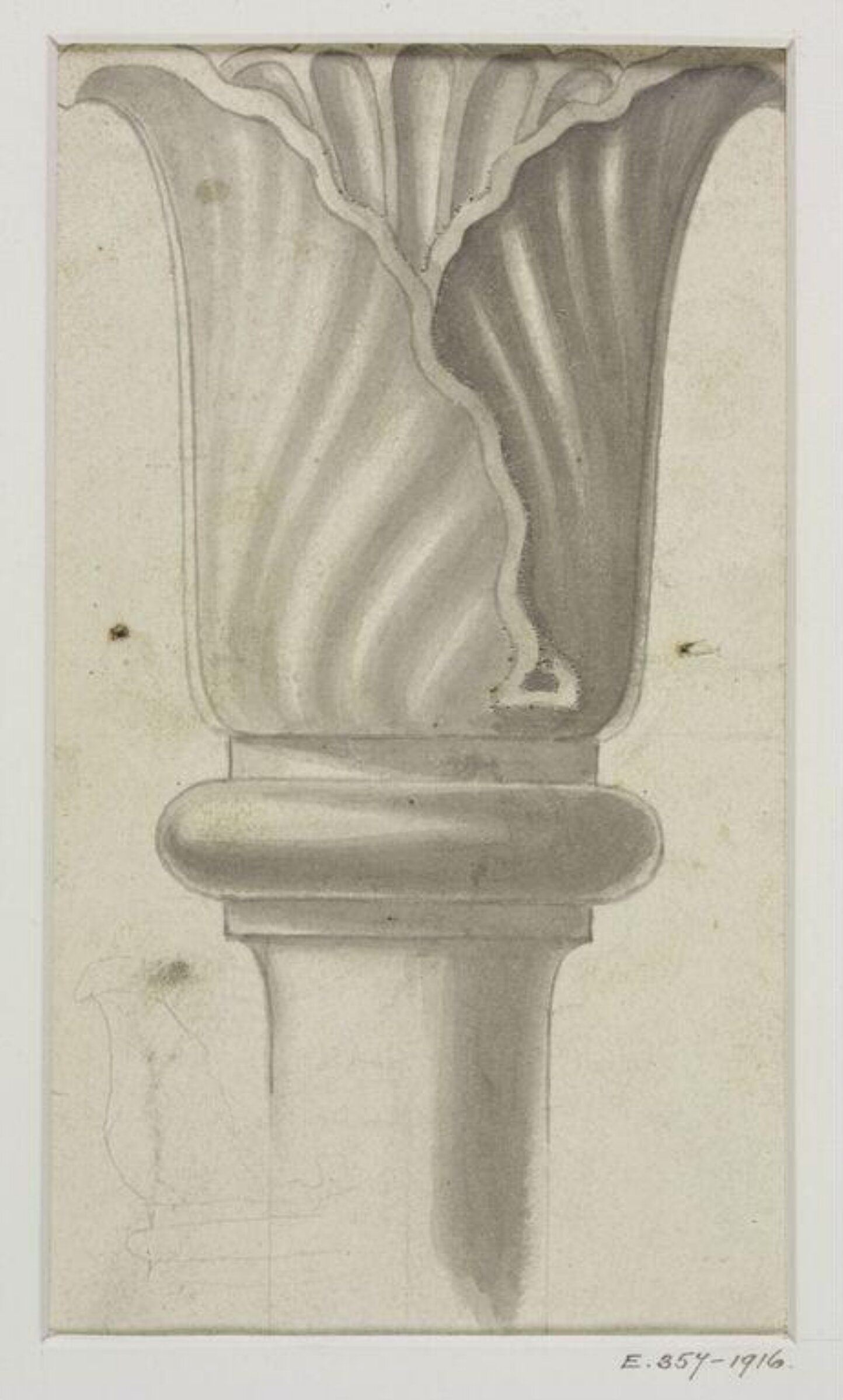 Drawing, John Soane, 1773-1837