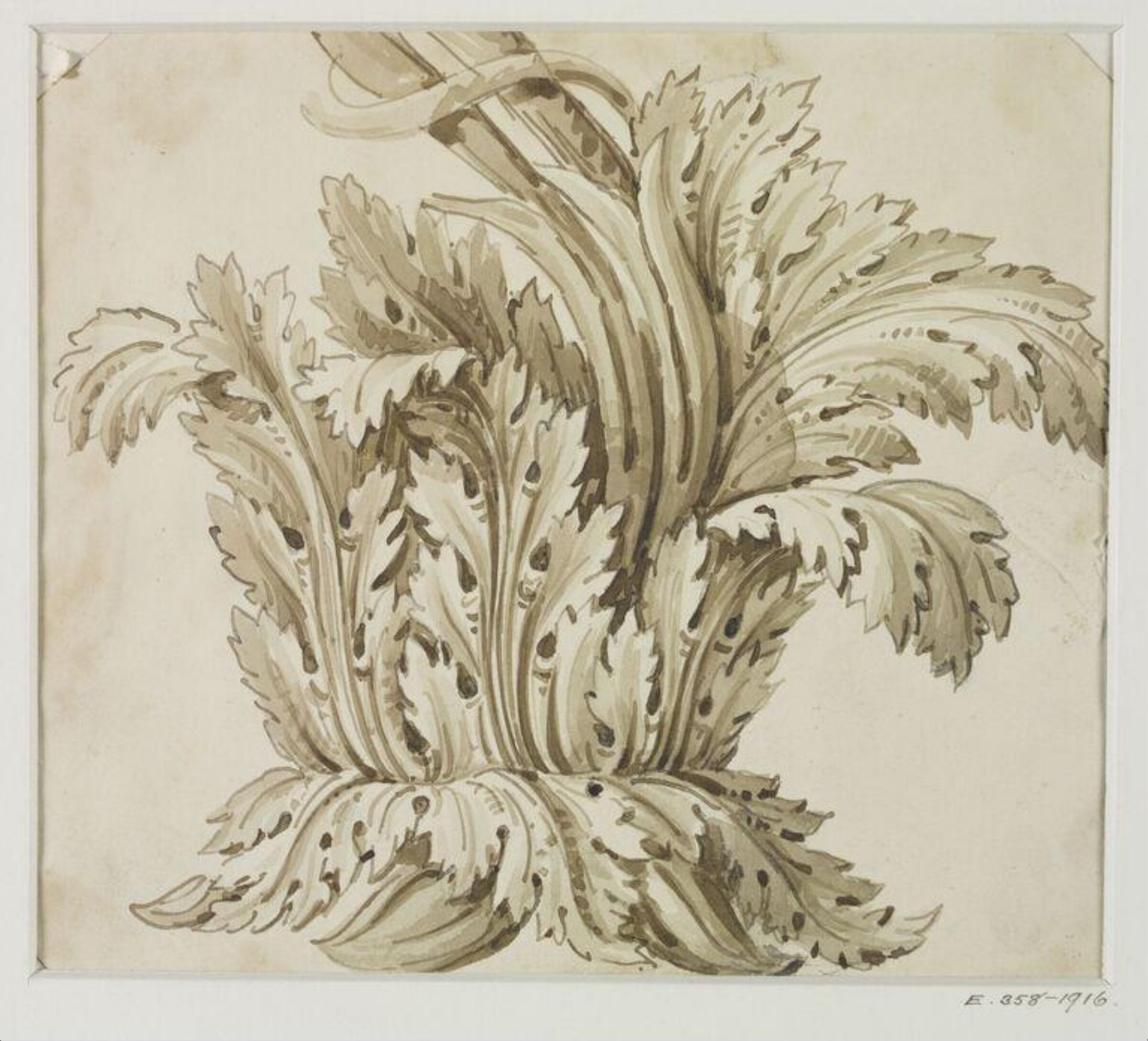 Drawing, John Soane, 1773-1837