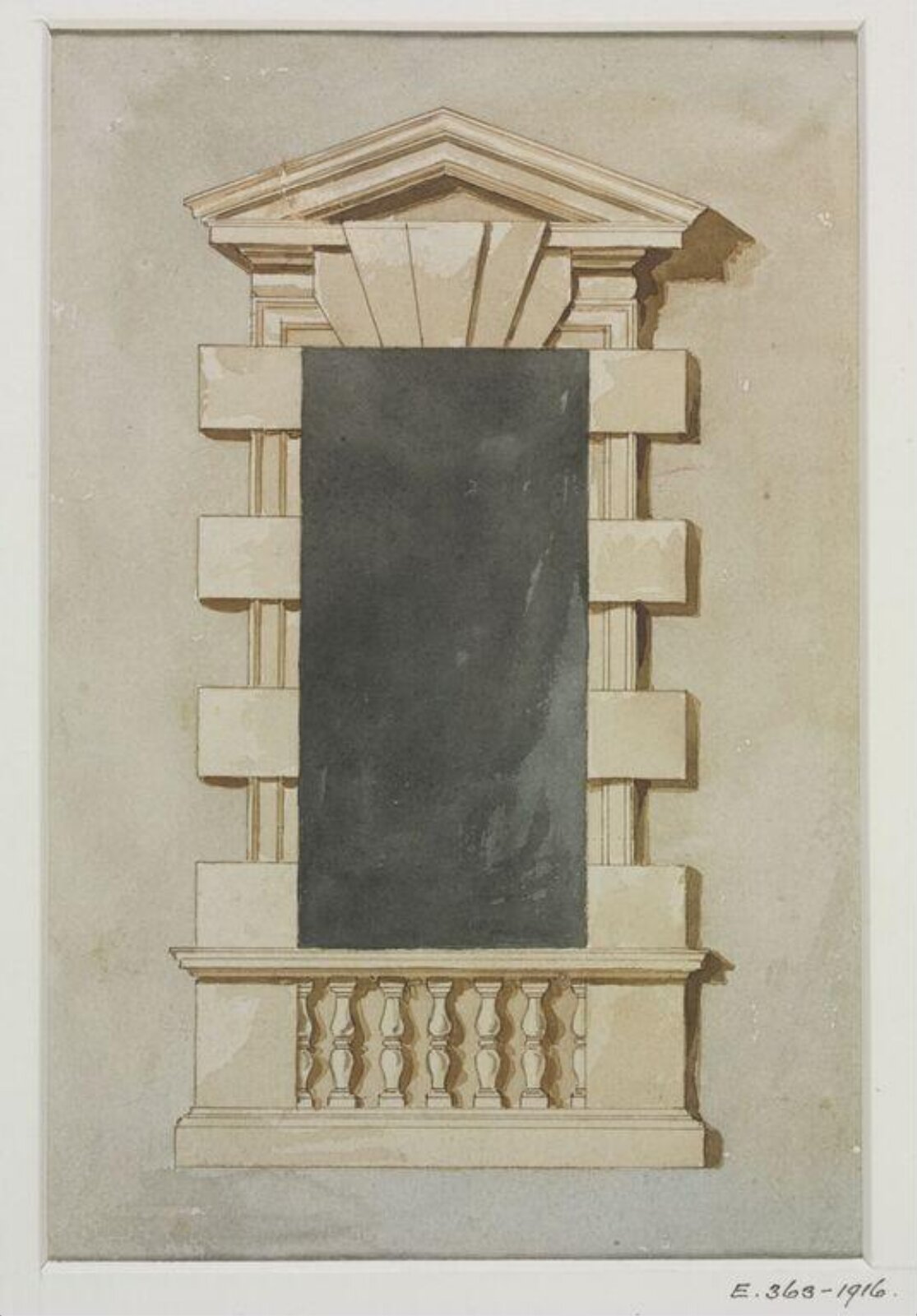 Drawing, John Soane, 1773-1837