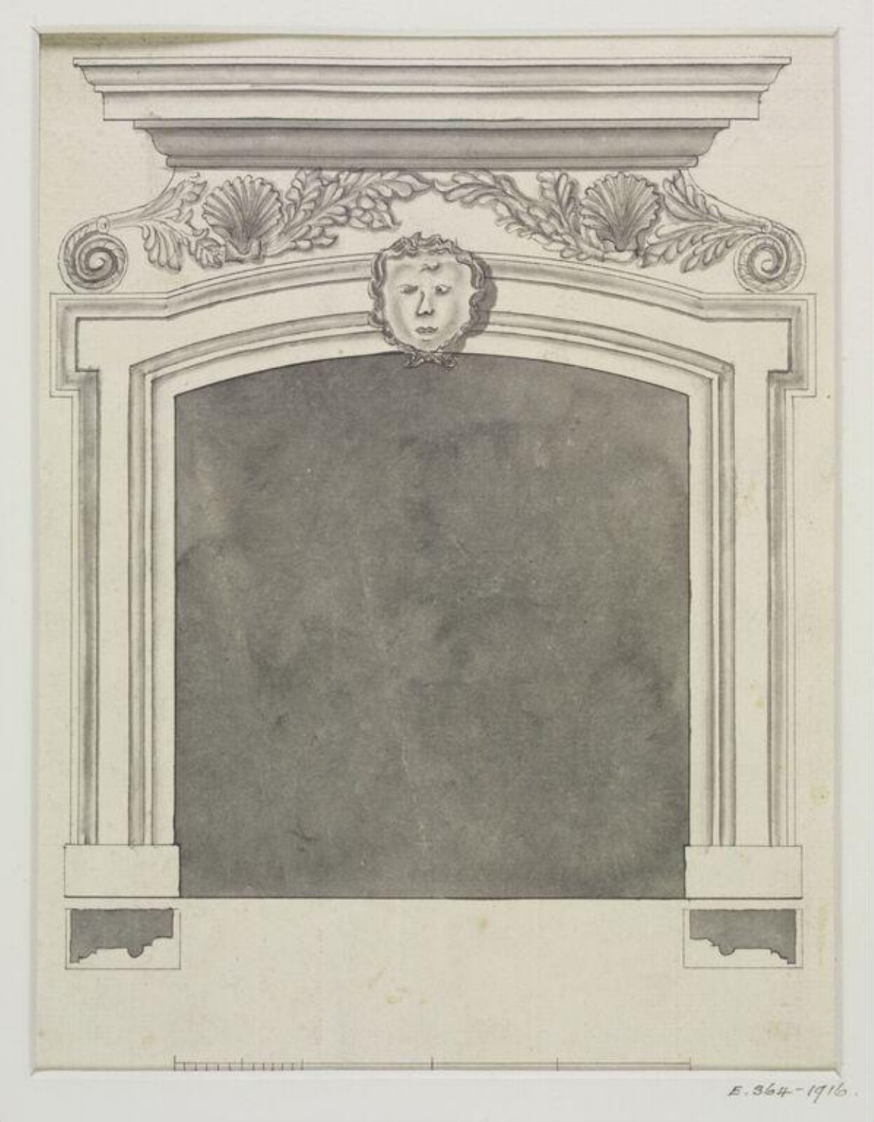 Drawing, John Soane, 1773-1837