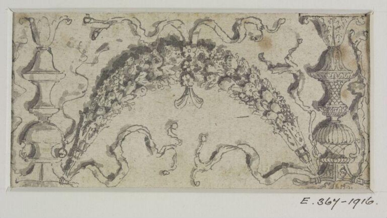 Drawing, John Soane, 1773-1837