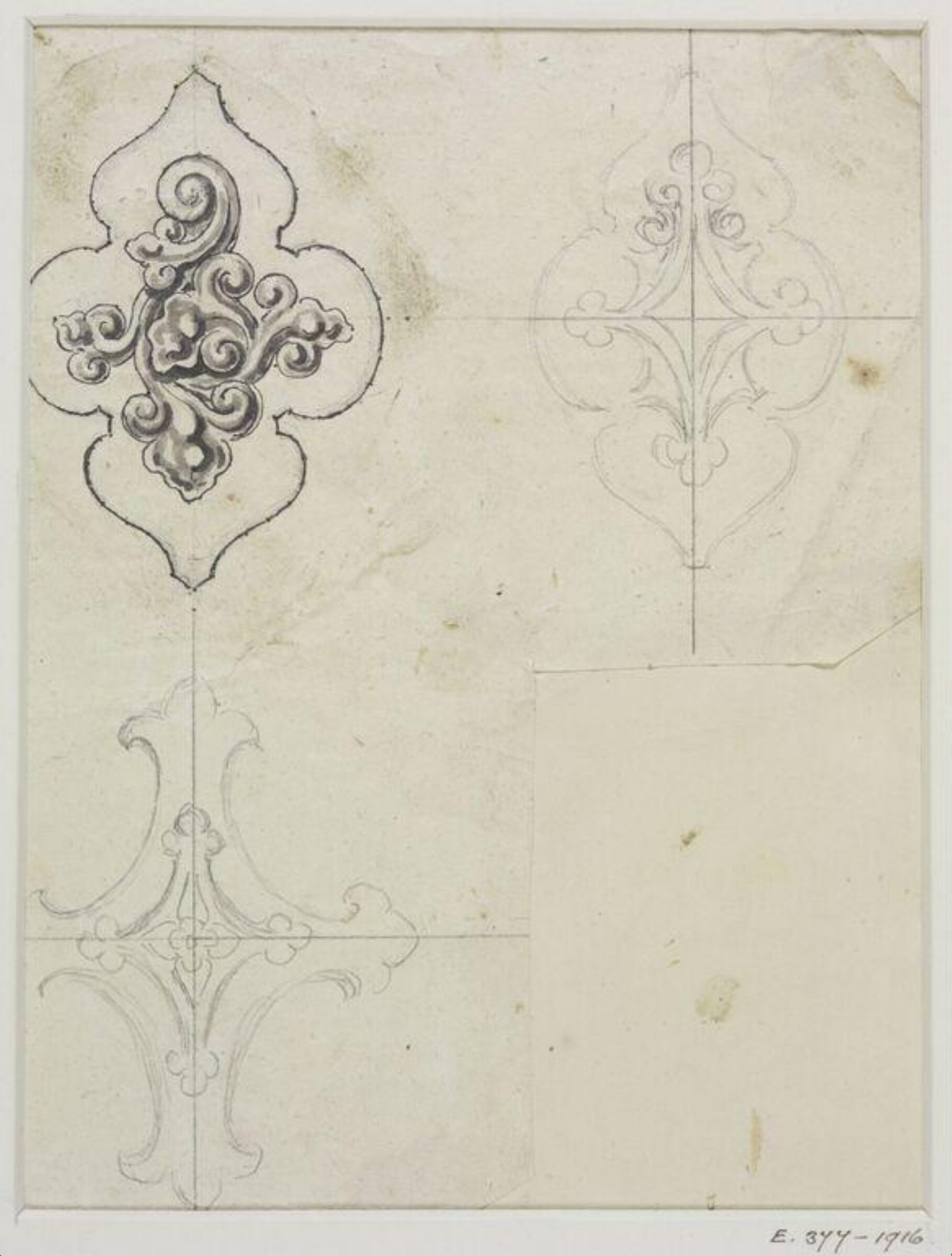 Drawing, John Soane, 1773-1837