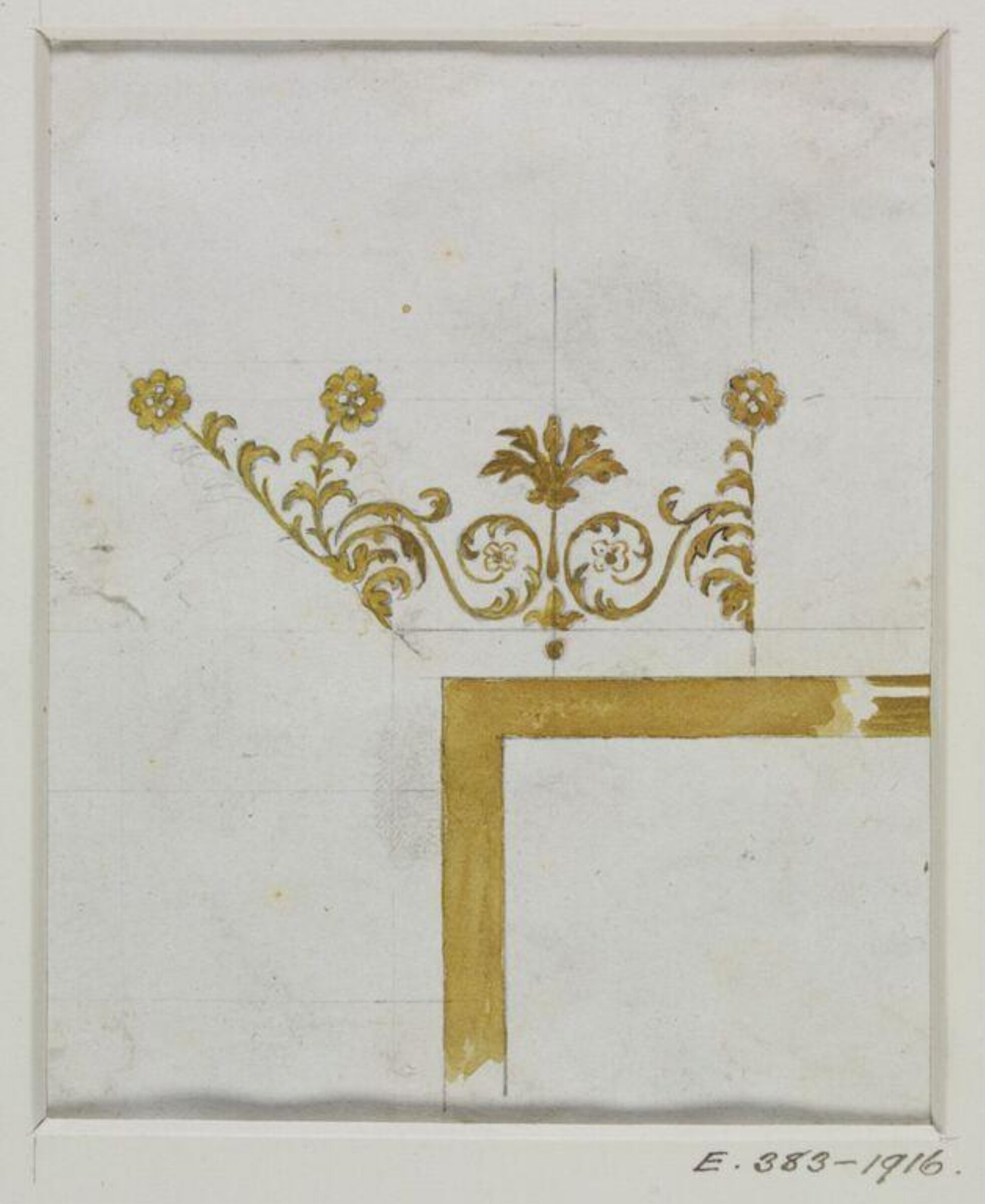 Drawing, John Soane, 1773-1837
