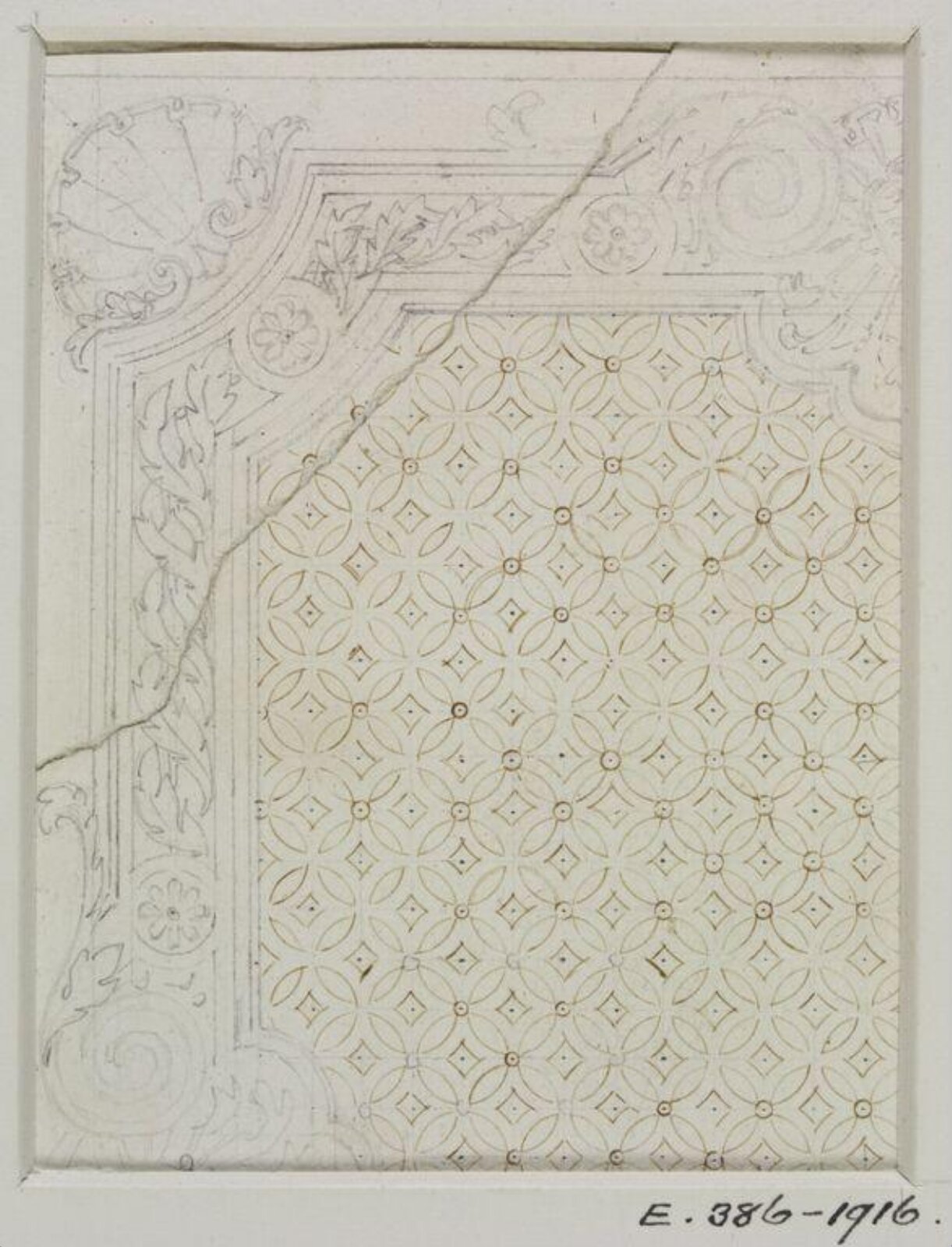 Drawing, John Soane, 1773-1837
