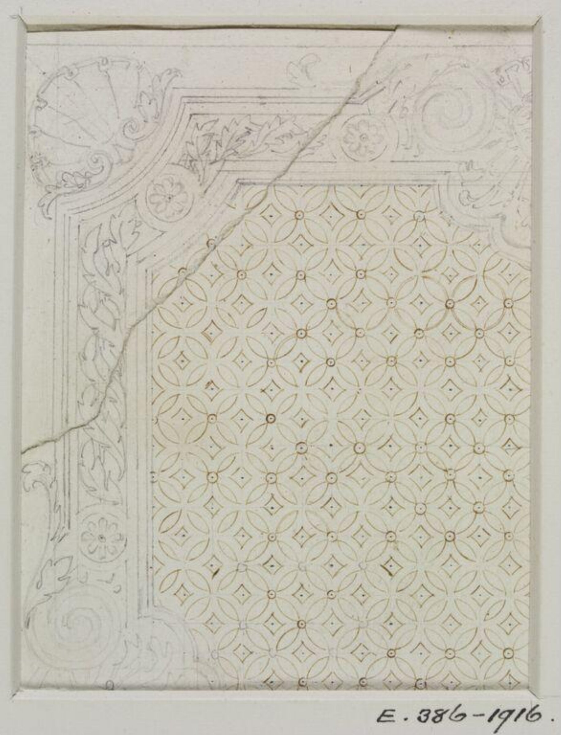 Drawing, John Soane, 1773-1837