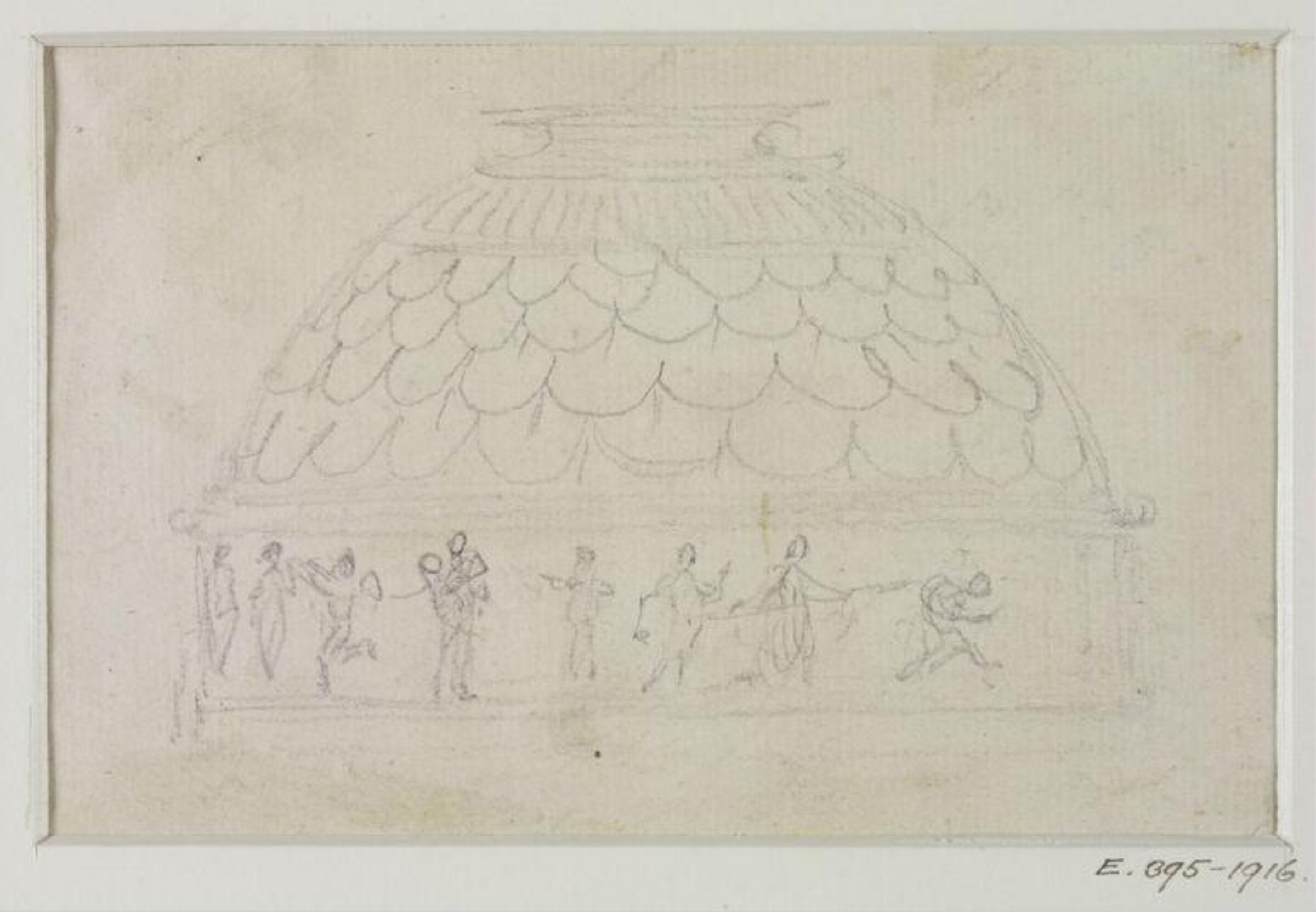 Drawing, John Soane, 1773-1837