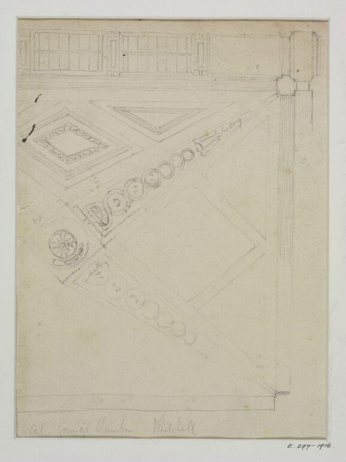 Drawing, John Soane, 1773-1837