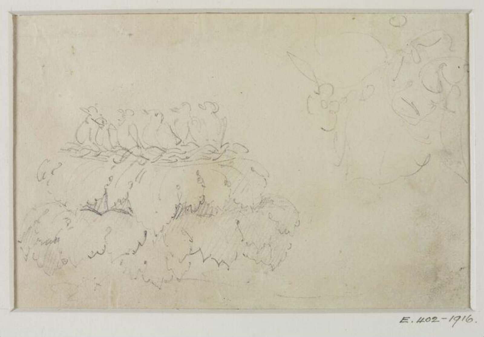 Drawing, John Soane, 1773-1837