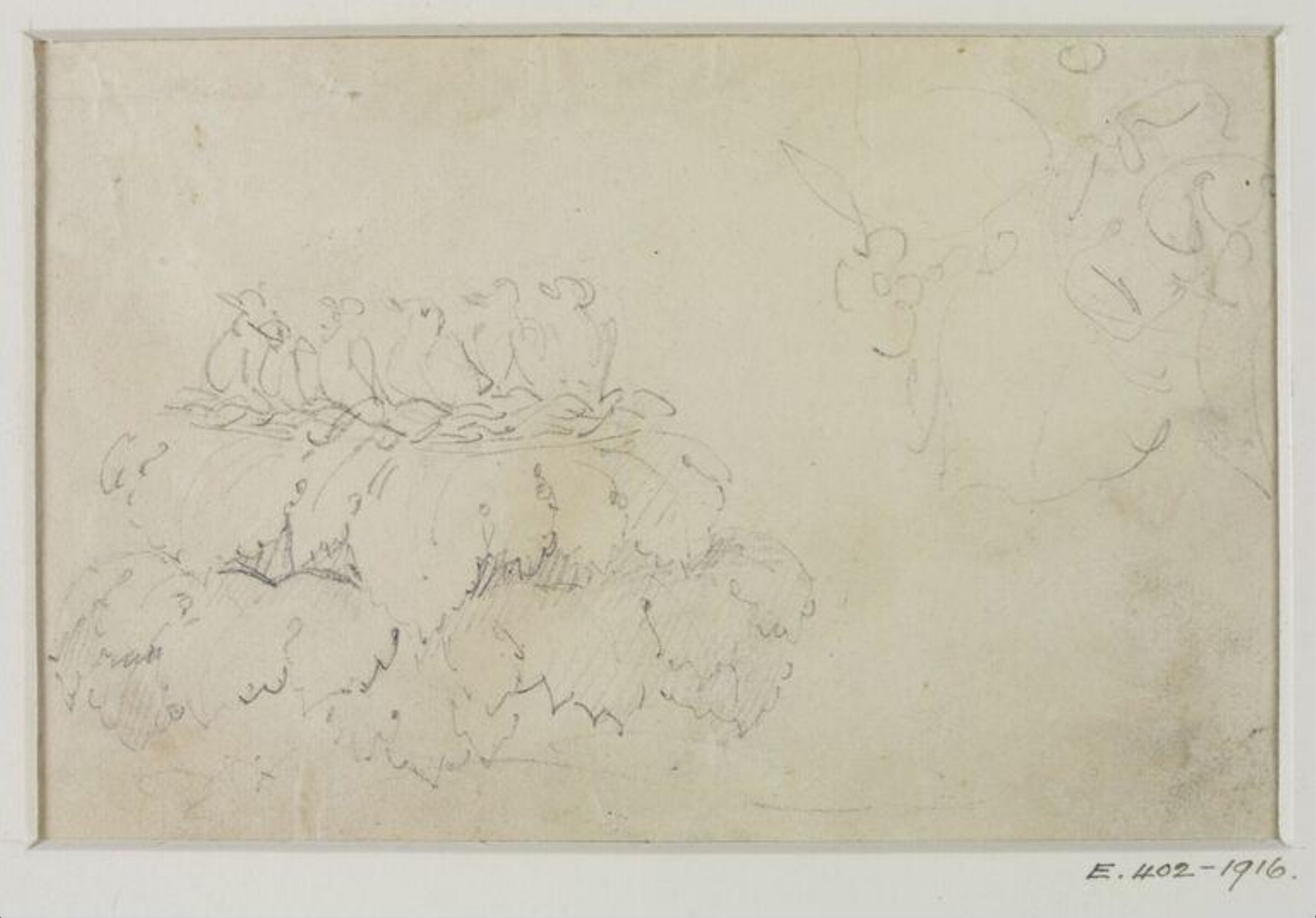 Drawing, John Soane, 1773-1837