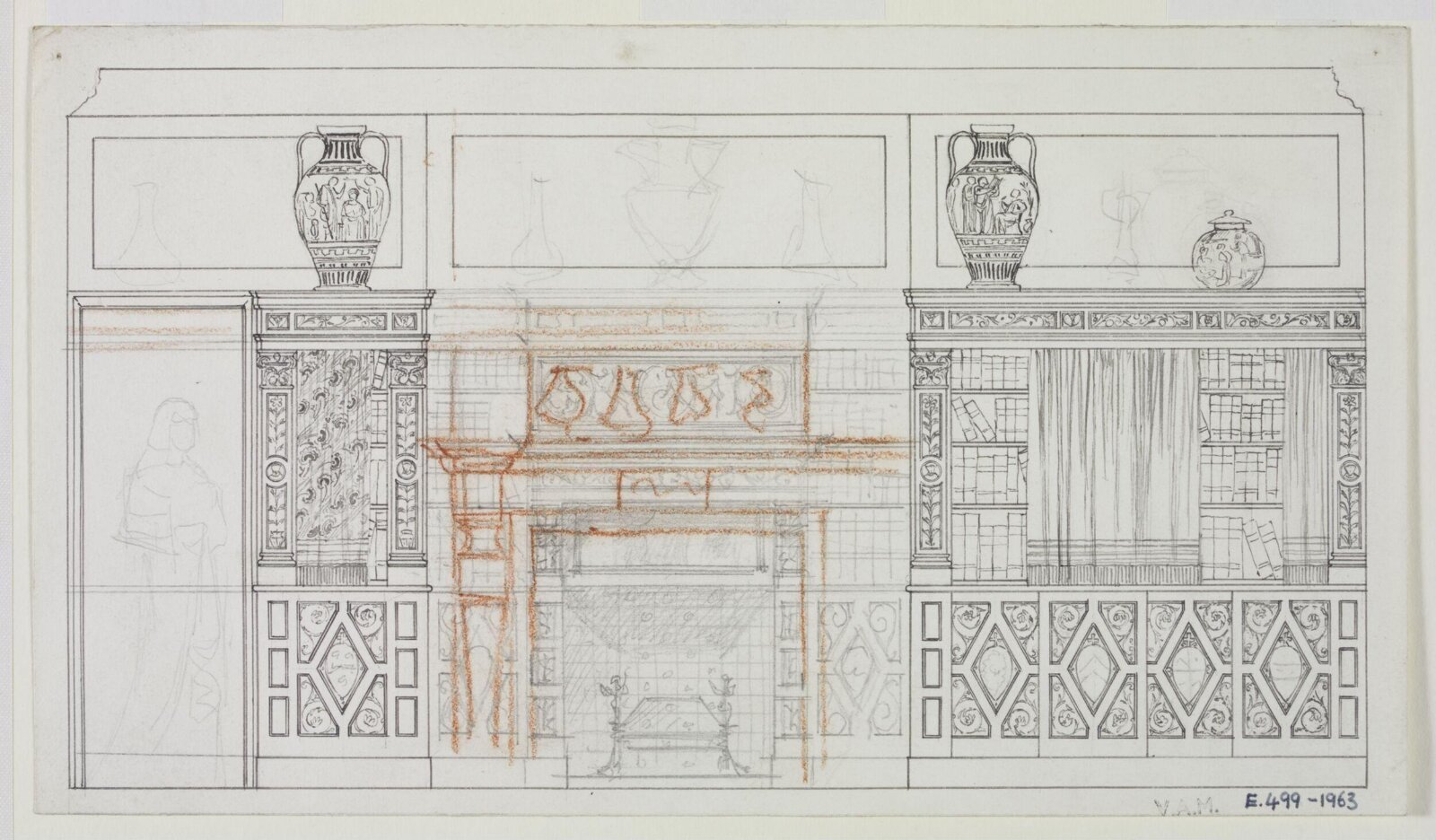 Drawing, Edward William Godwin, 1872-1883