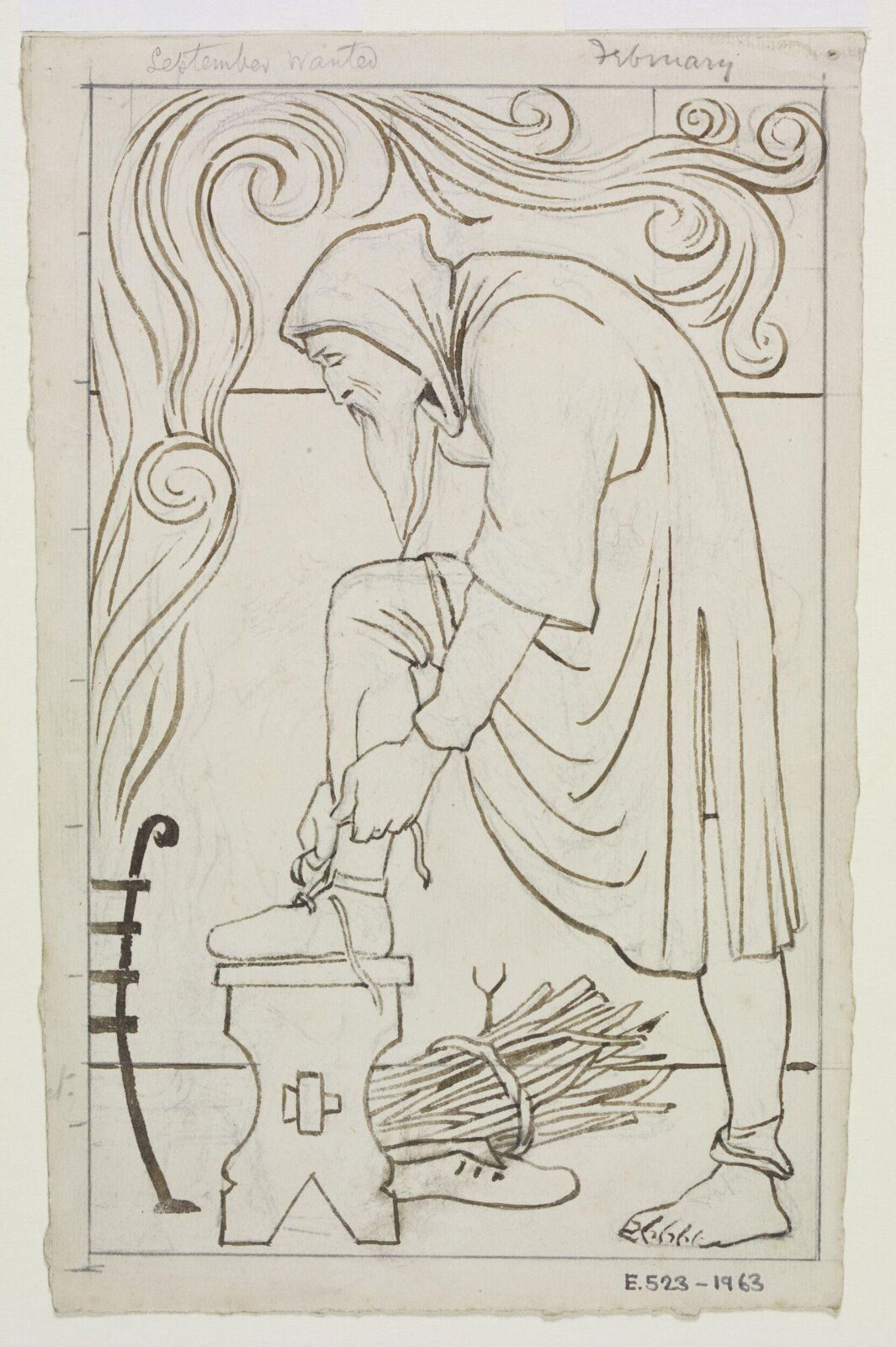 Drawing, Edward William Godwin, 1880