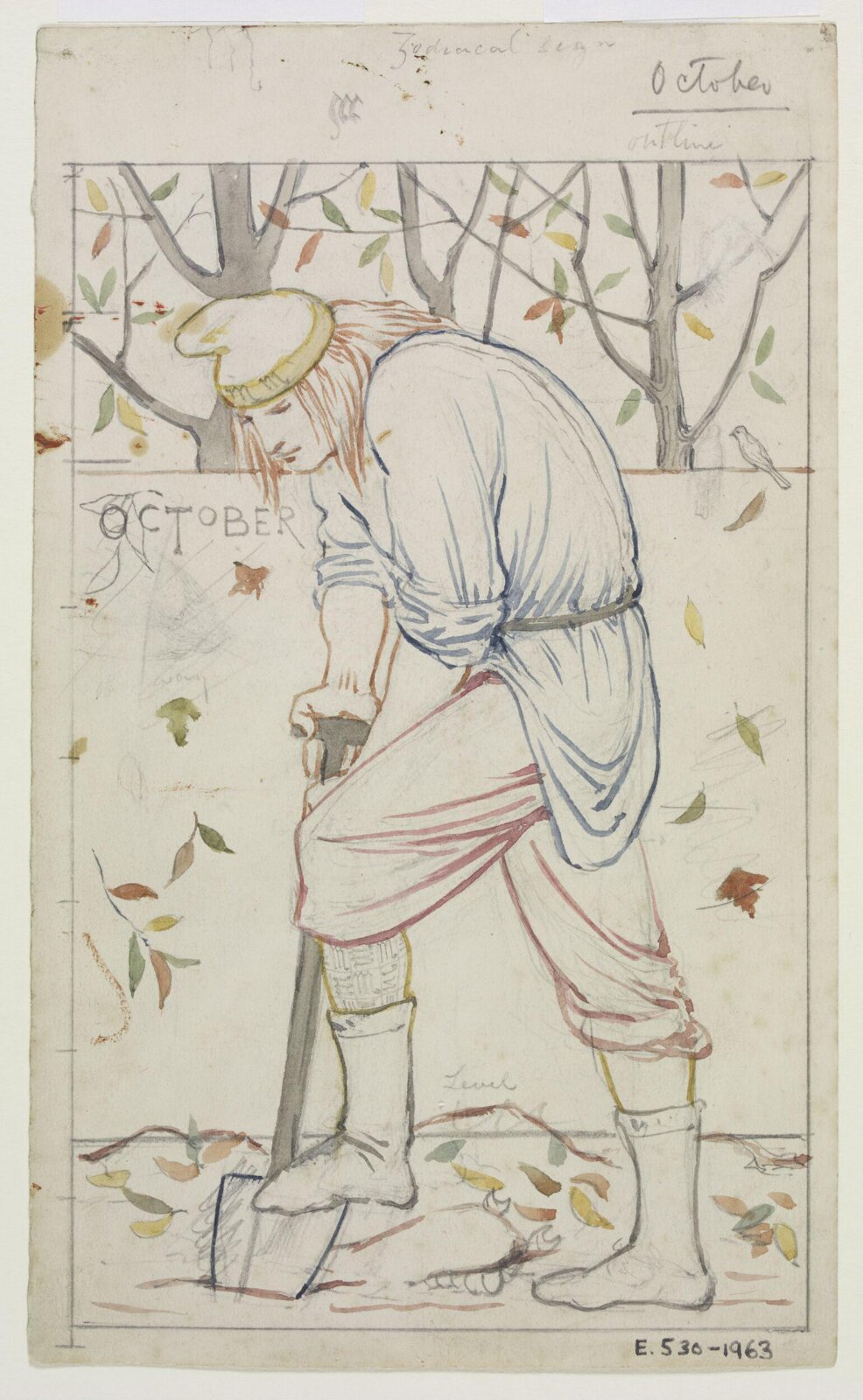 Drawing, Edward William Godwin, 1880