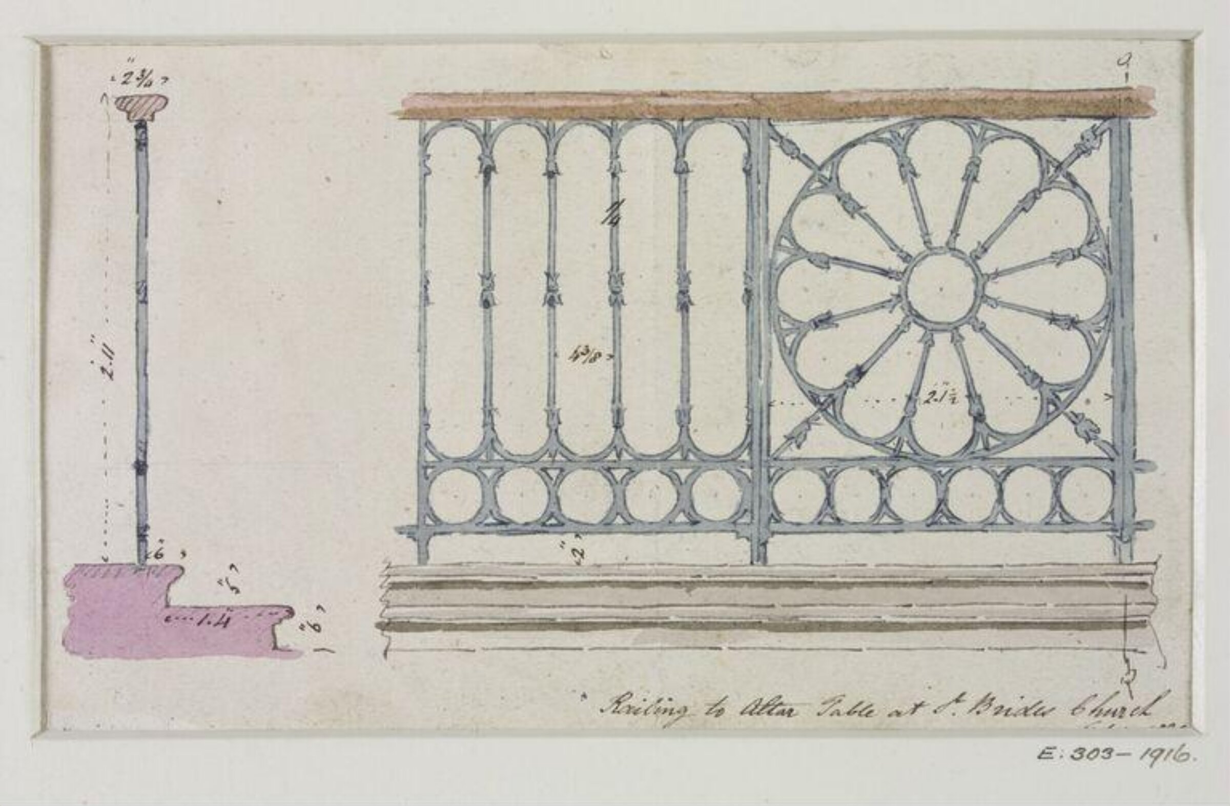Drawing, John Soane, 1773-1837