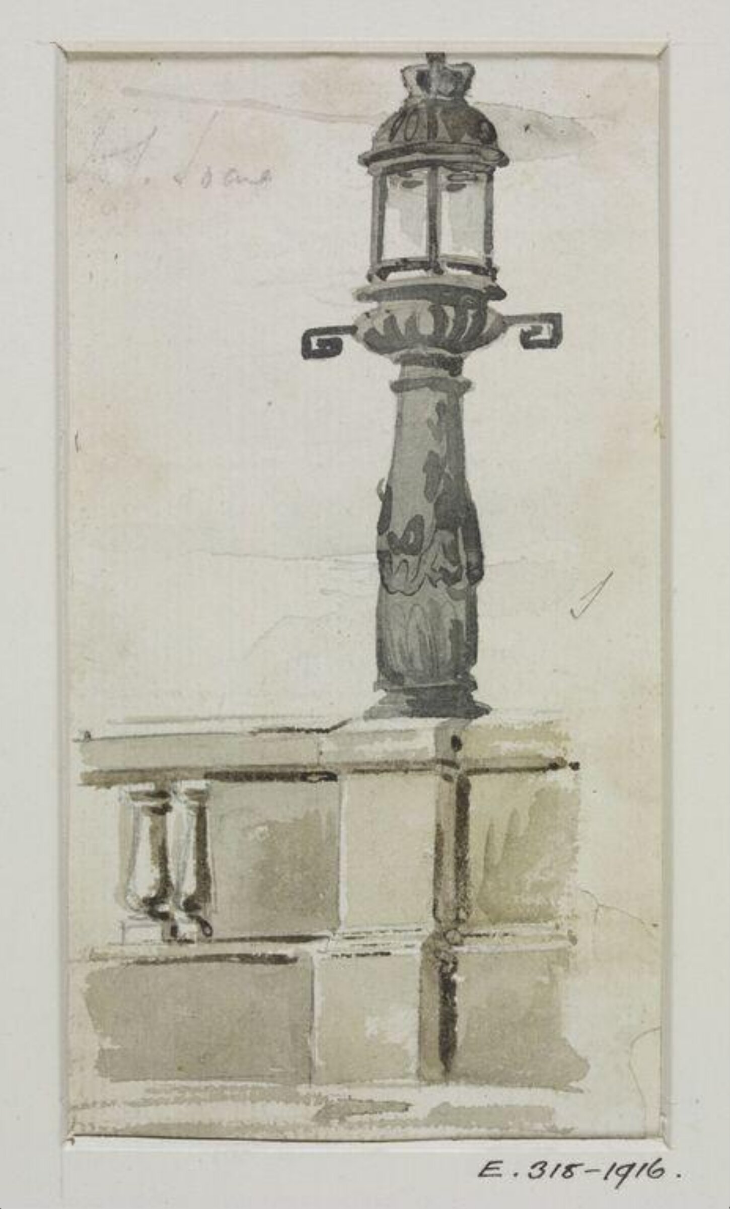 Drawing, John Soane, 1773-1837