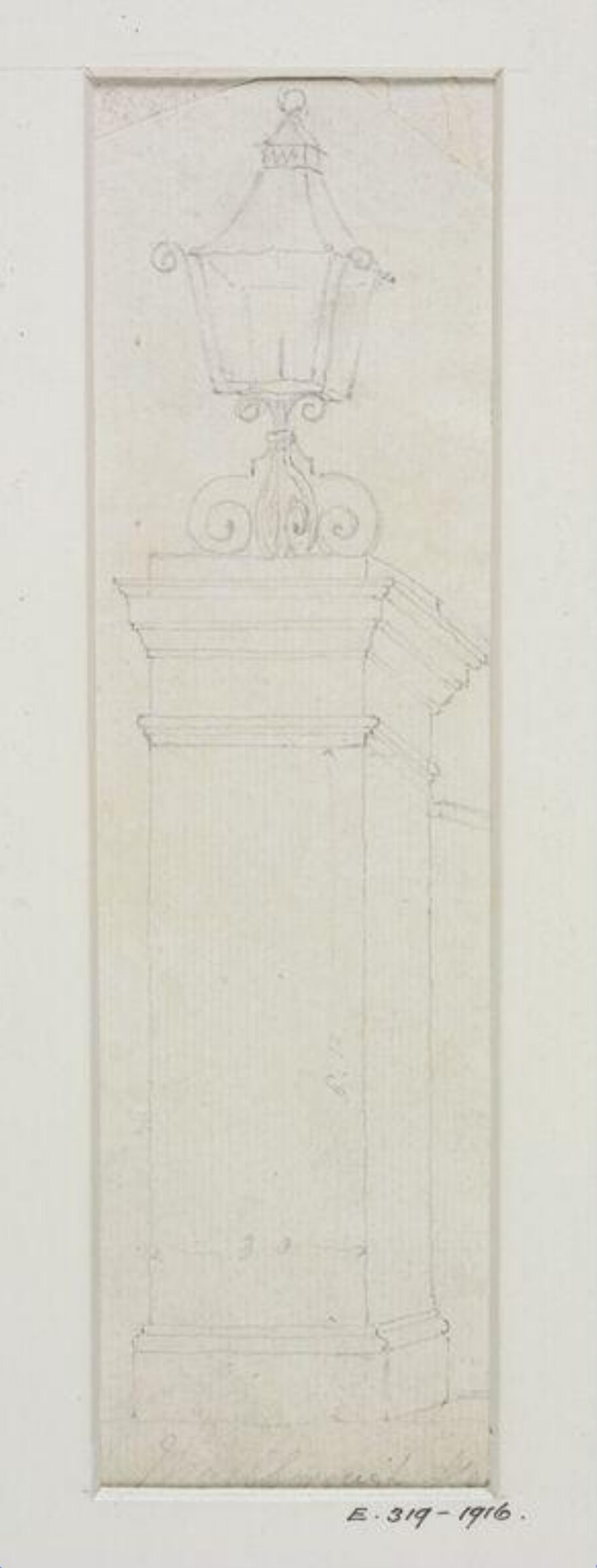 Drawing, John Soane, 1773-1837