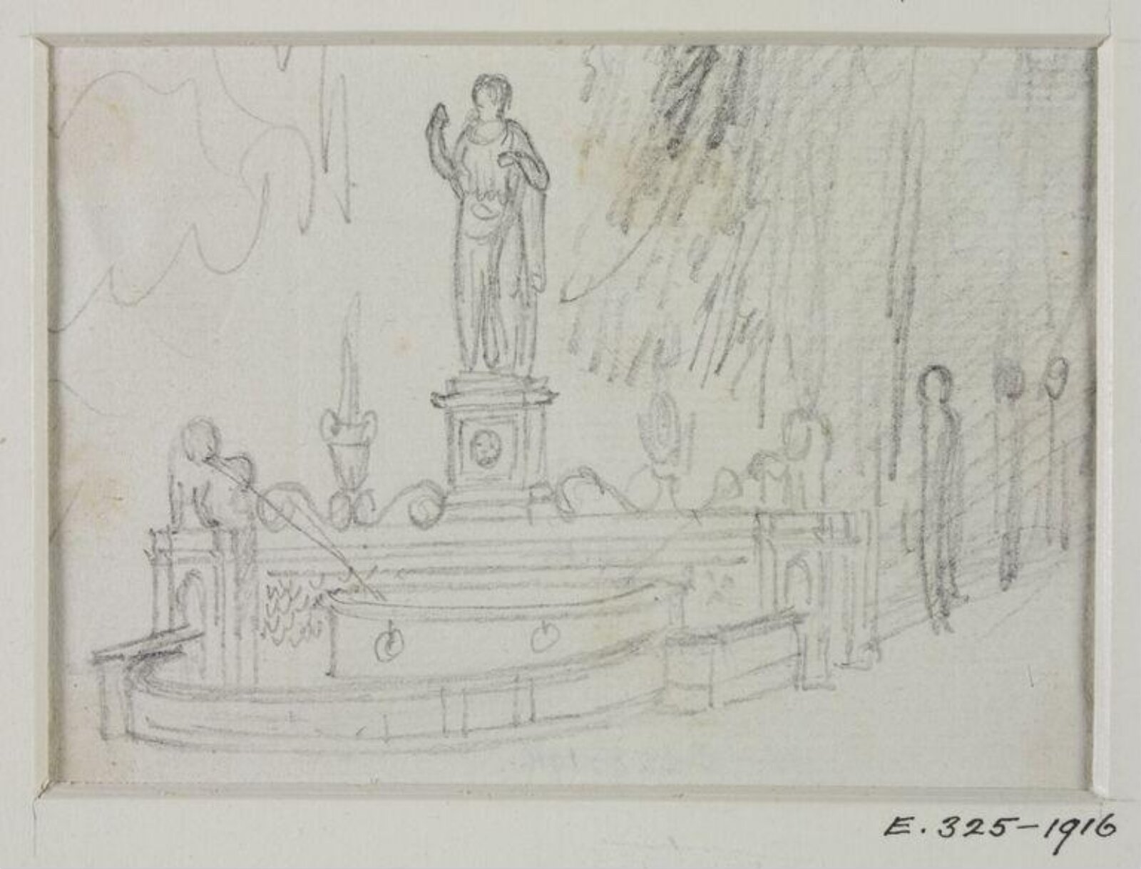 Drawing, John Soane, 1773-1837