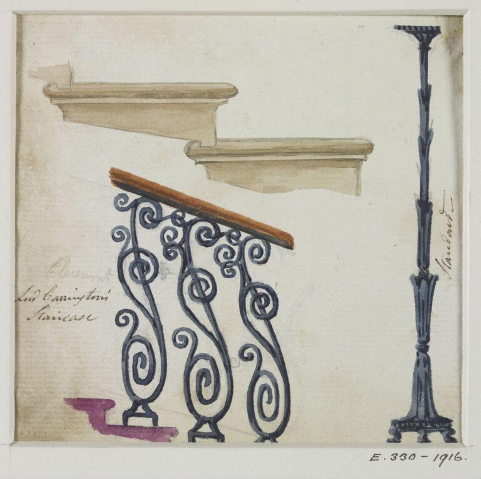 Drawing, John Soane, 1773-1837