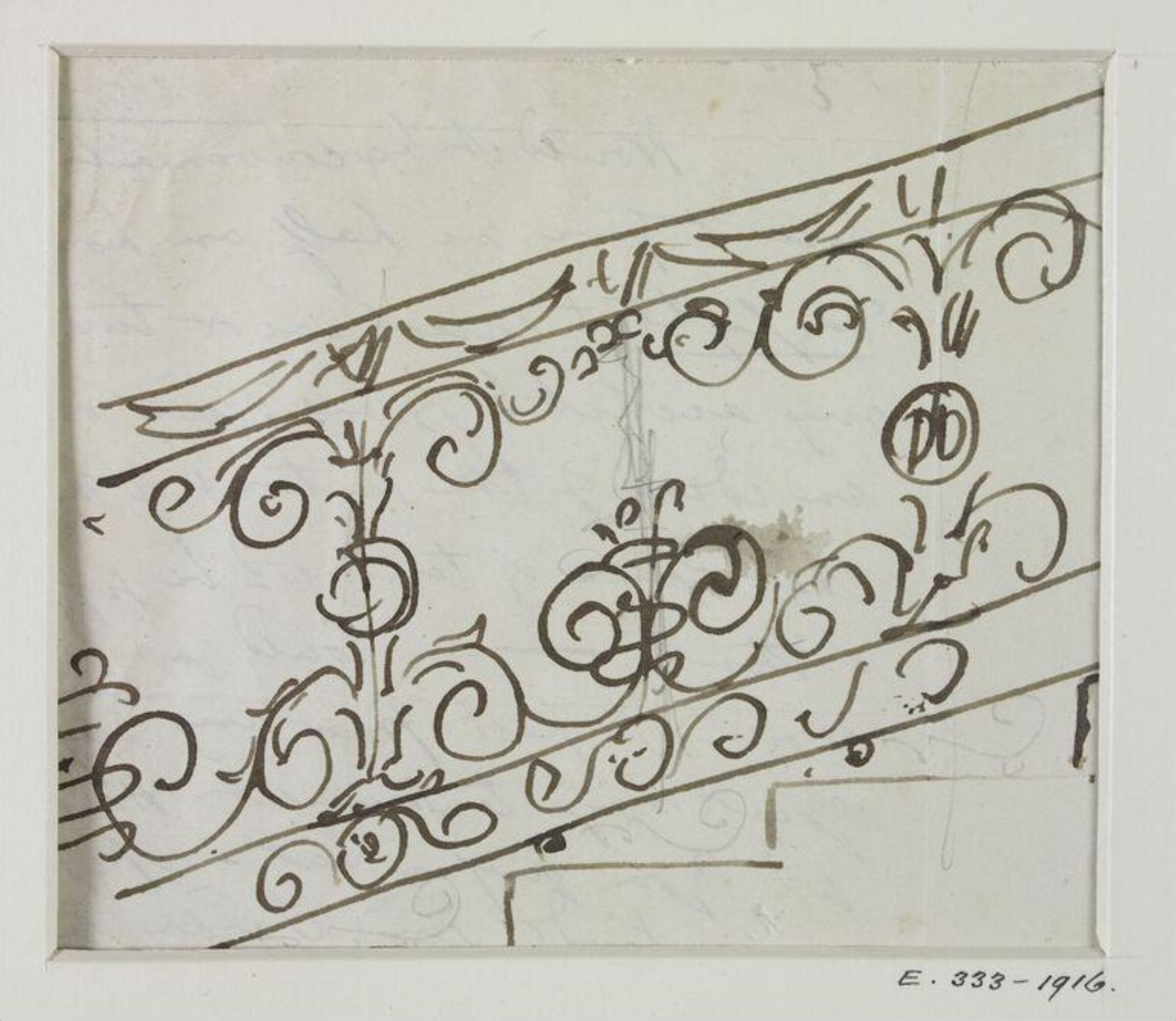 Drawing, John Soane, 1773-1837