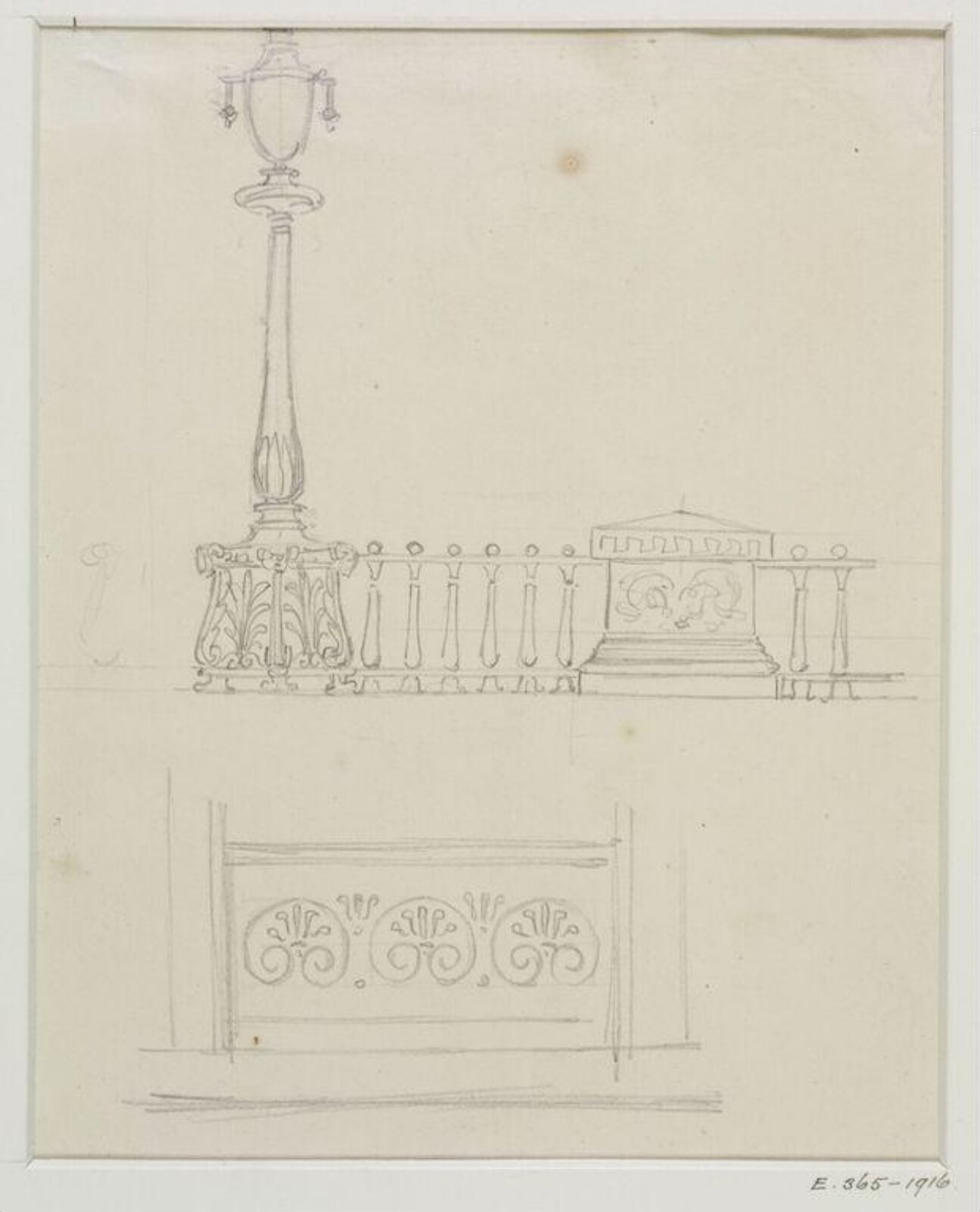 Drawing, John Soane, 1773-1837