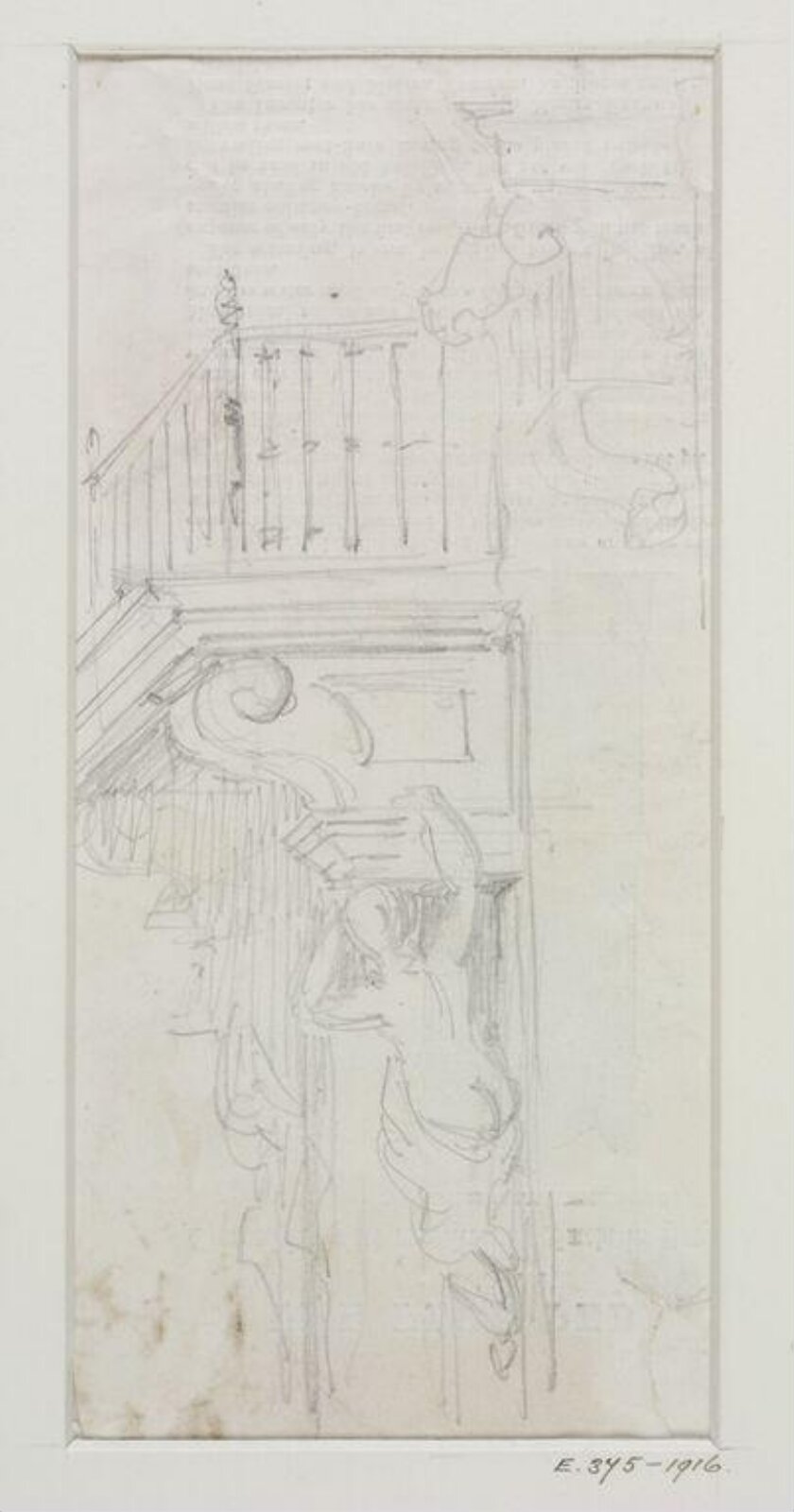 Drawing, John Soane, 1773-1837