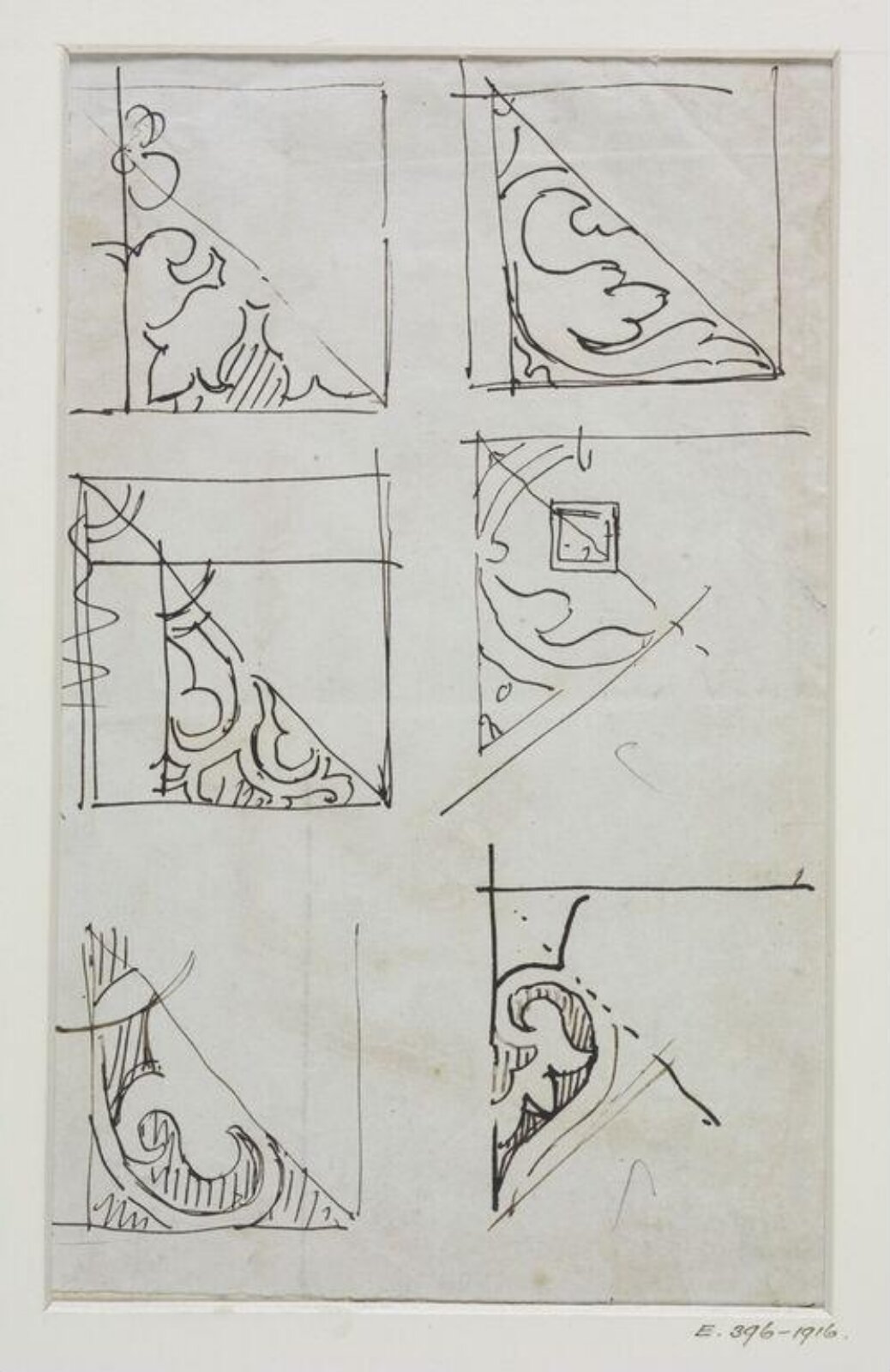Drawing, John Soane, 1773-1837