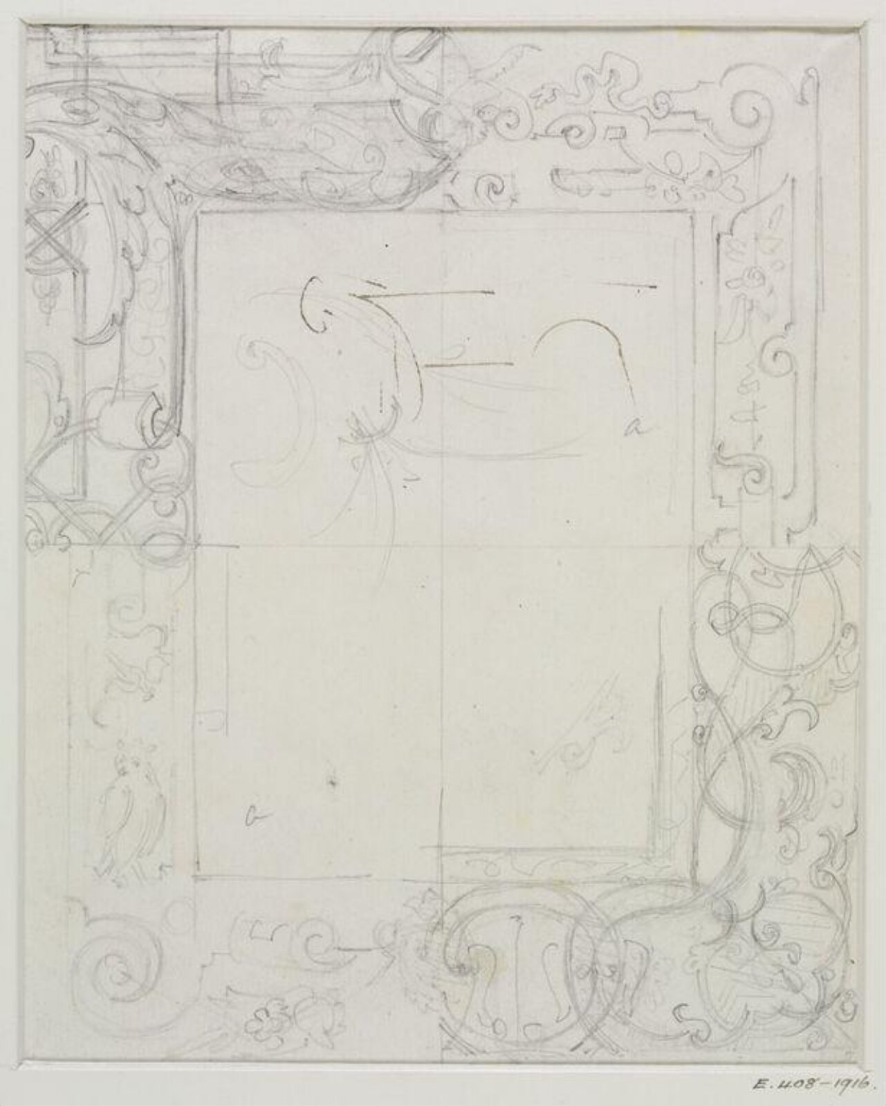Drawing, John Soane, 1773-1837