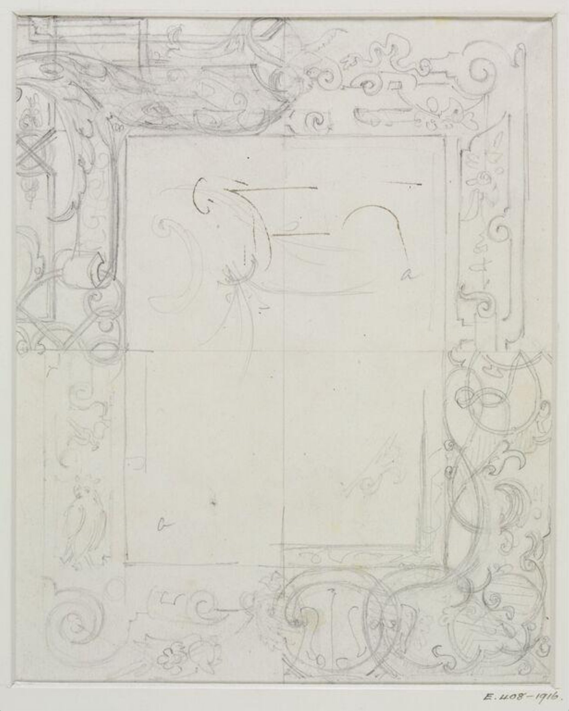 Drawing, John Soane, 1773-1837