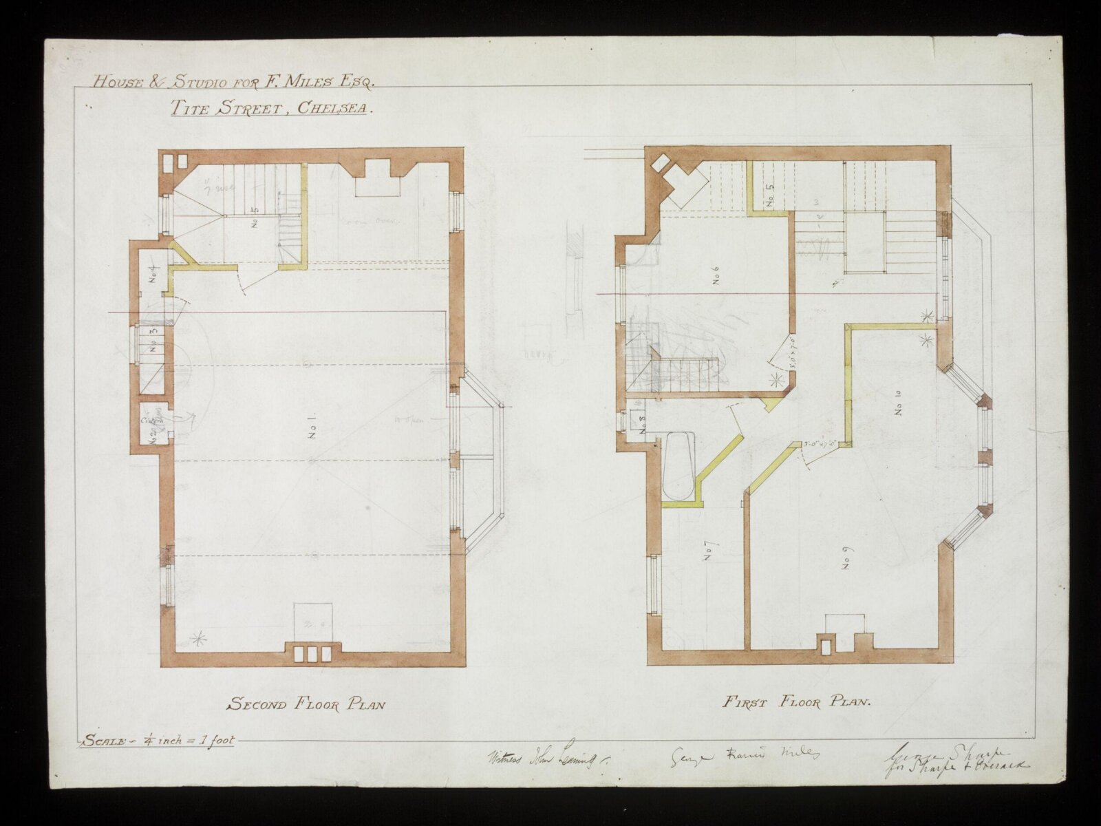 Drawing, Edward William Godwin, 1878-1879