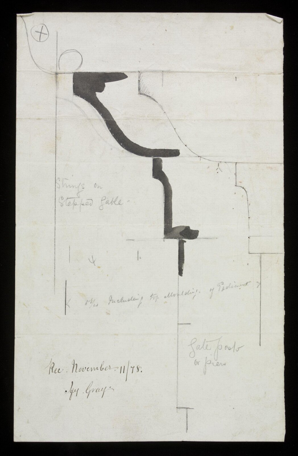 Drawing, Edward William Godwin, November 11 1878