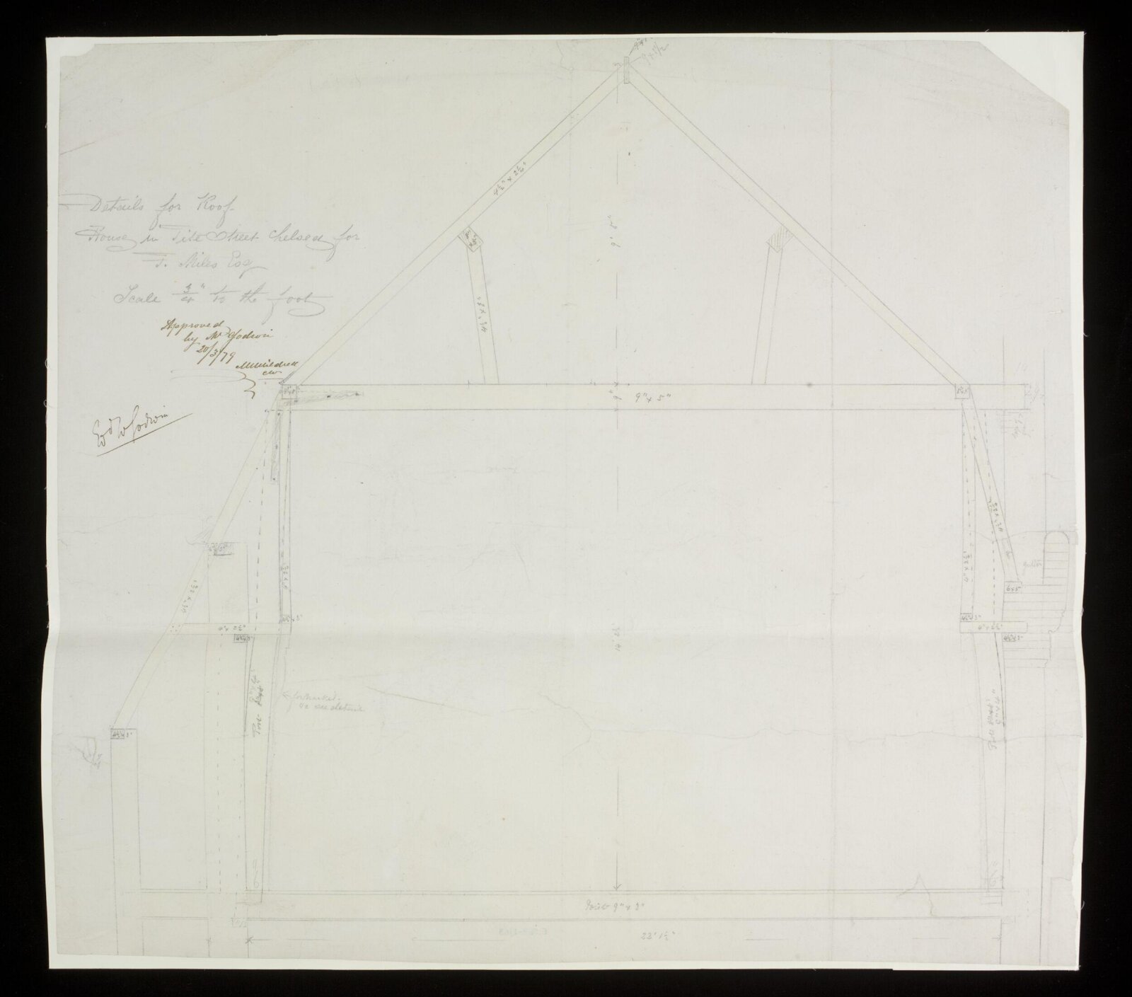 Drawing, Edward William Godwin, March 20 1879