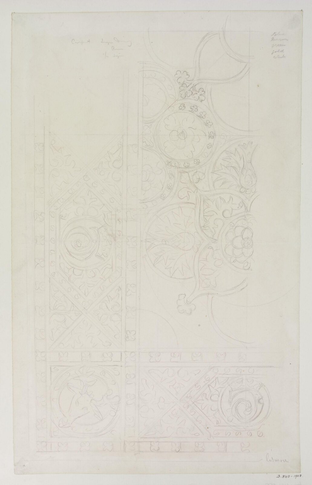 Drawing, A.W.N. Pugin, 1849 to 1850
