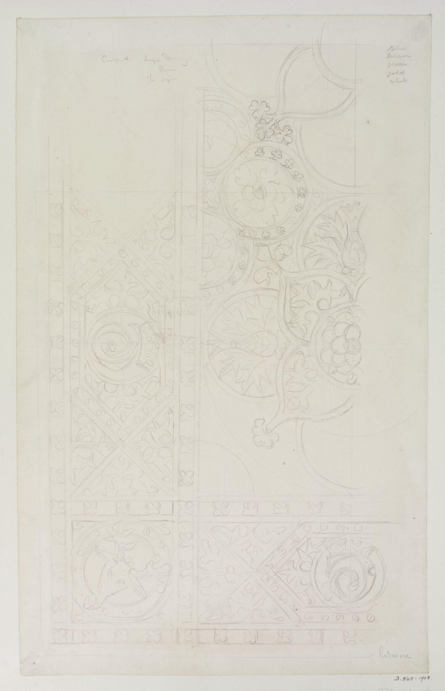 Drawing, A.W.N. Pugin, 1849 to 1850